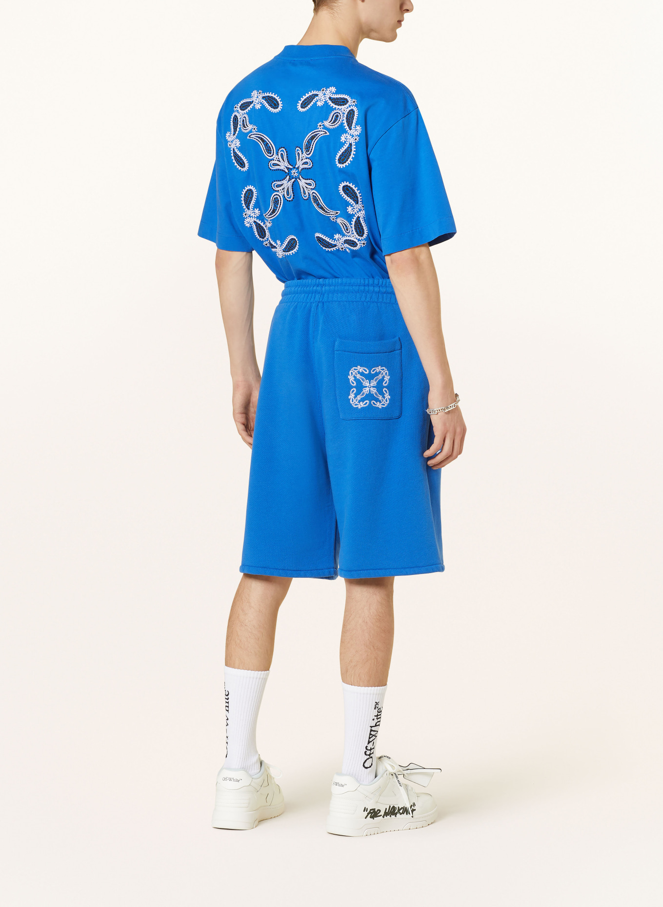 Off-White Sweat shorts, Color: BLUE (Image 3)