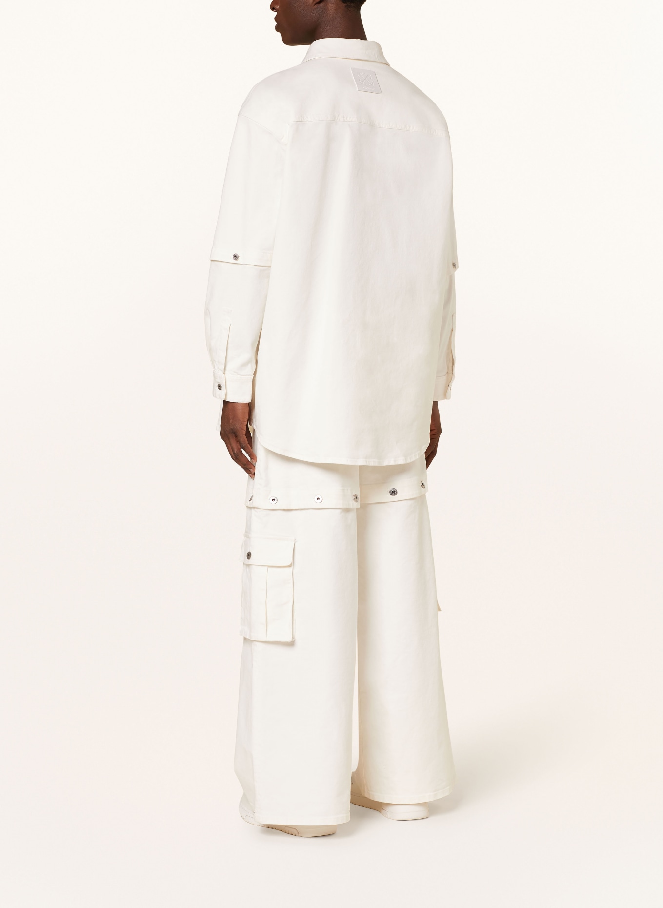 Off-White Cargo pants comfort fit with detachable leg, Color: 0202 raw white (Image 3)