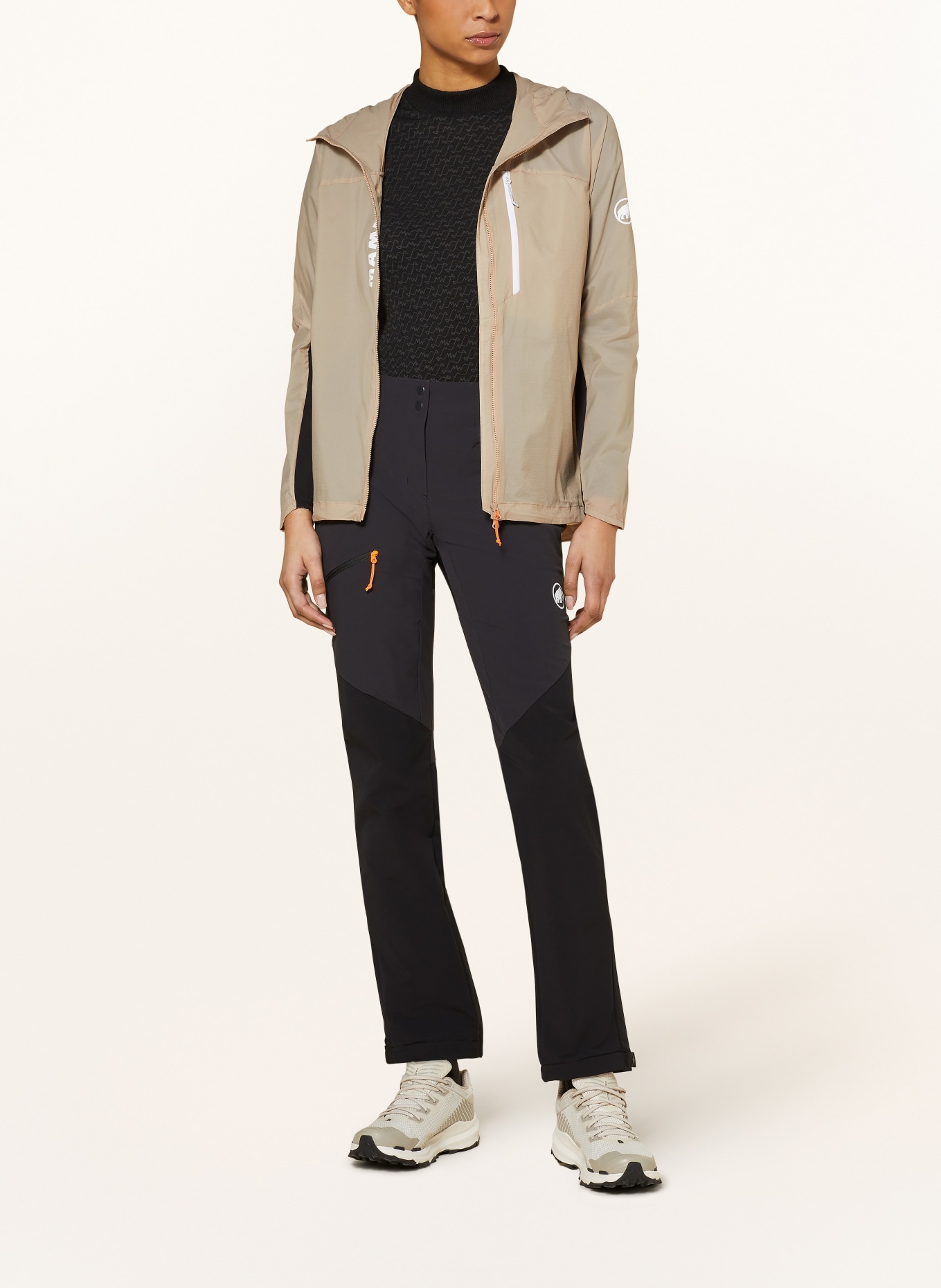 MAMMUT Outdoor jacket AENERGY, Color: BEIGE/ BLACK/ WHITE (Image 2)