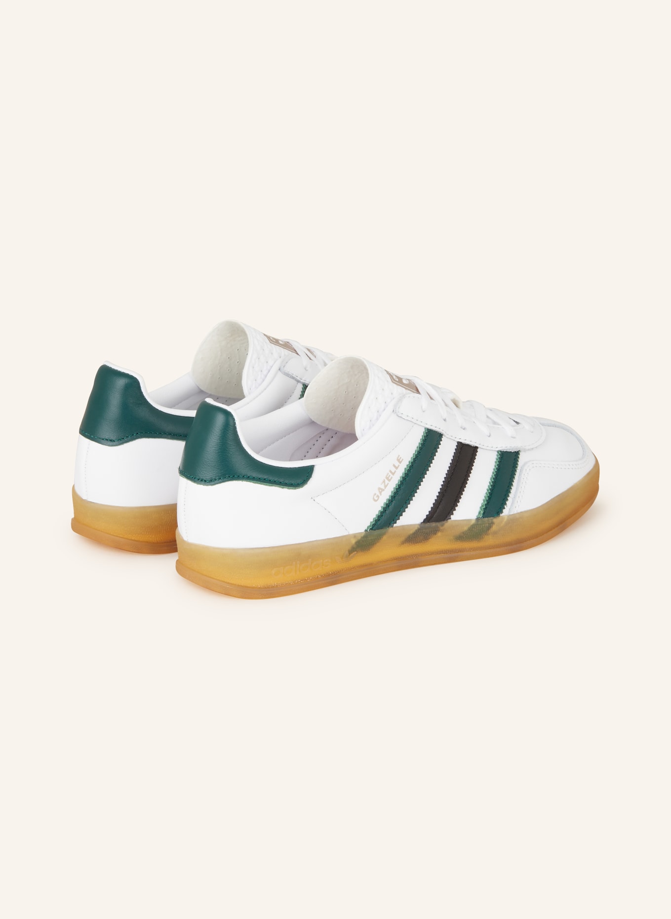 adidas Originals Sneaker GAZELLE INDOOR, Farbe: WEISS/ DUNKELGRÜN (Bild 2)
