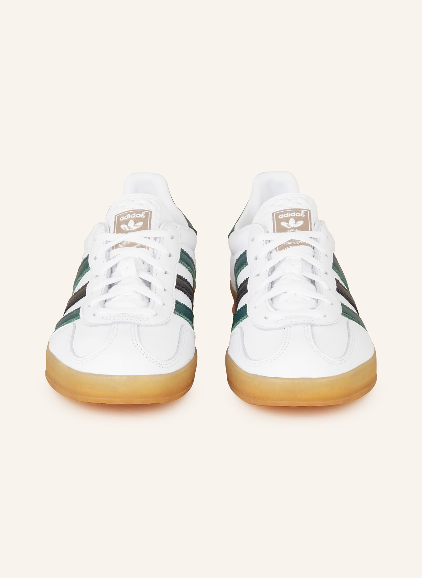 adidas Originals Sneaker GAZELLE INDOOR, Farbe: WEISS/ DUNKELGRÜN (Bild 3)