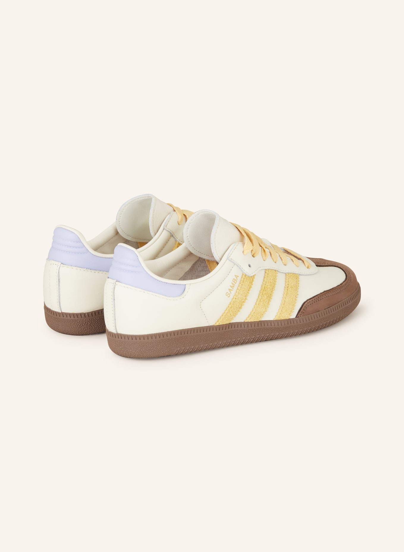 adidas Originals Sneaker SAMBA OG, Farbe: ECRU/ DUNKELGELB/ DUNKELBRAUN (Bild 2)