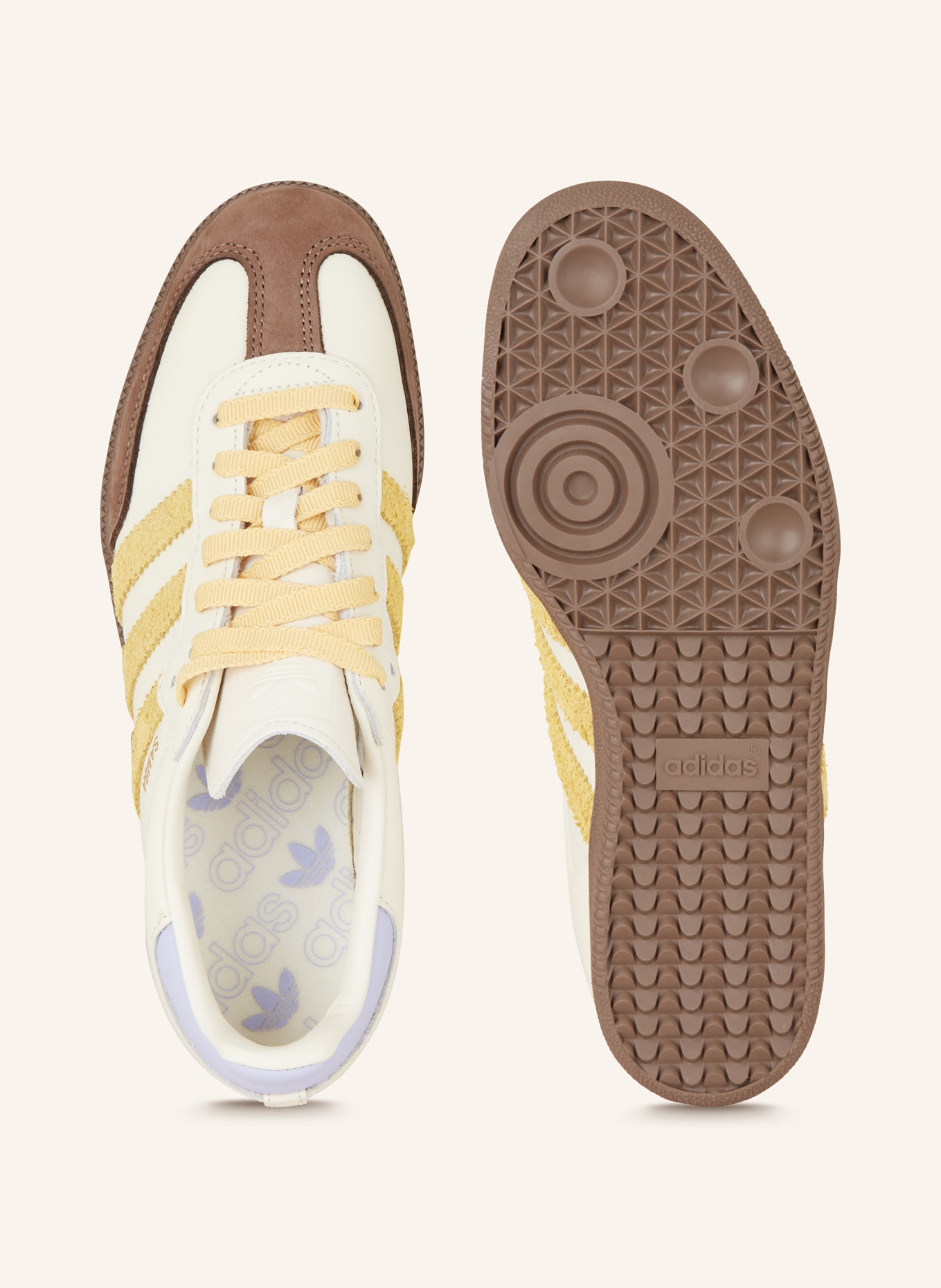 adidas Originals Sneakers SAMBA OG, Color: ECRU/ DARK YELLOW/ DARK BROWN (Image 5)