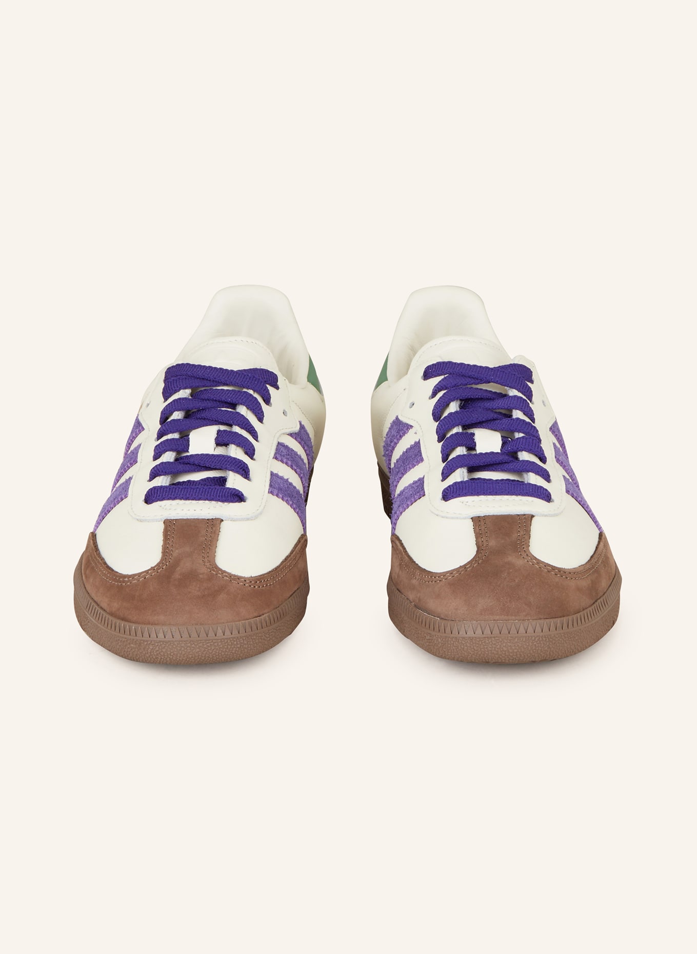 adidas Originals Sneaker SAMBA, Farbe: ECRU/ LILA/ GRÜN (Bild 3)