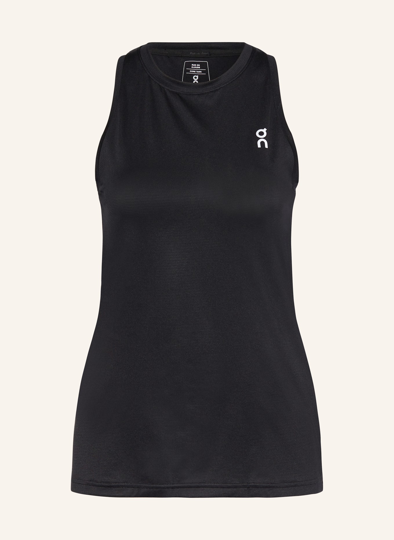 On Tank top CORE in mesh, Color: BLACK (Image 1)