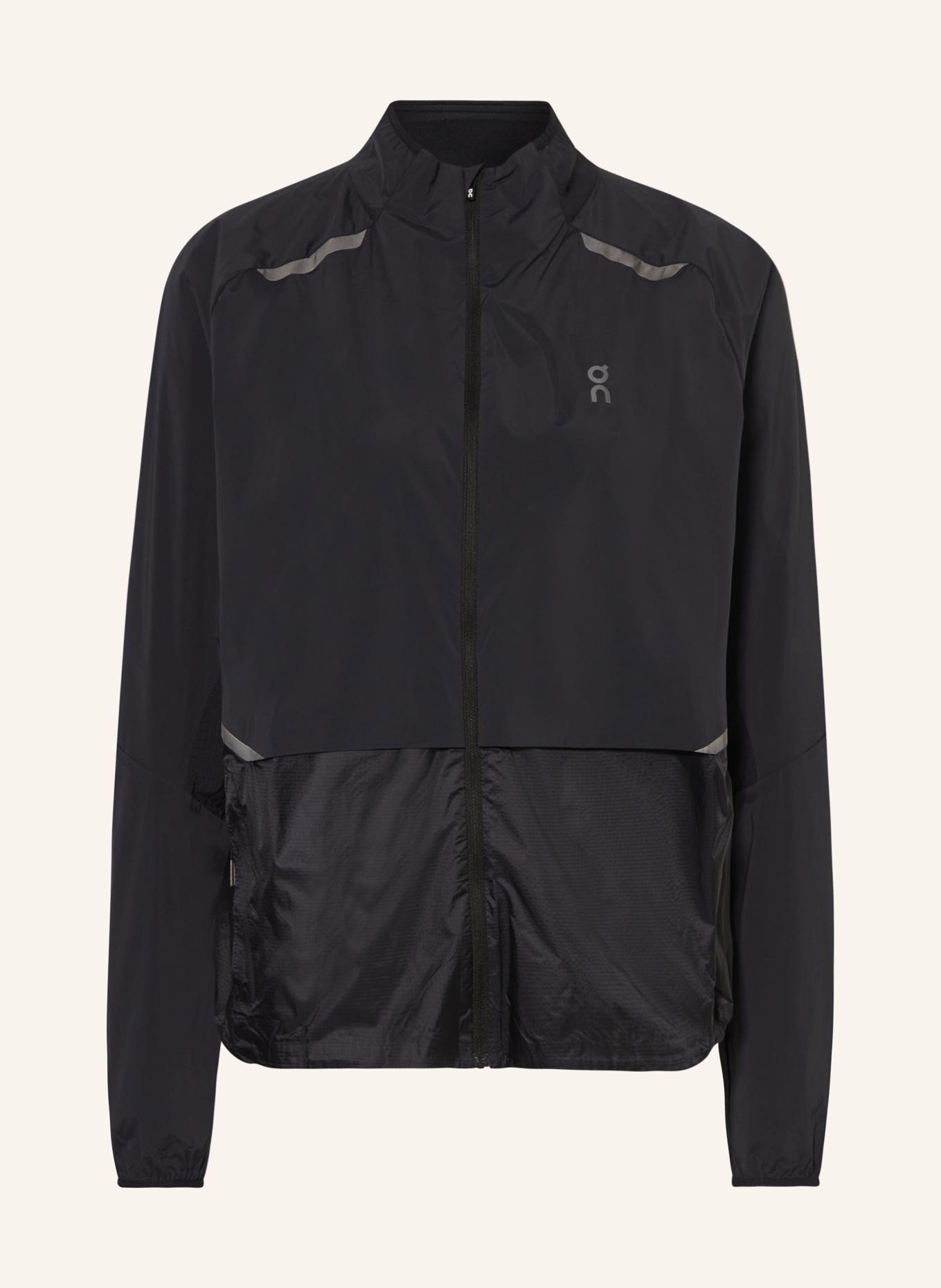 On Running jacket WEATHER, Color: BLACK (Image 1)
