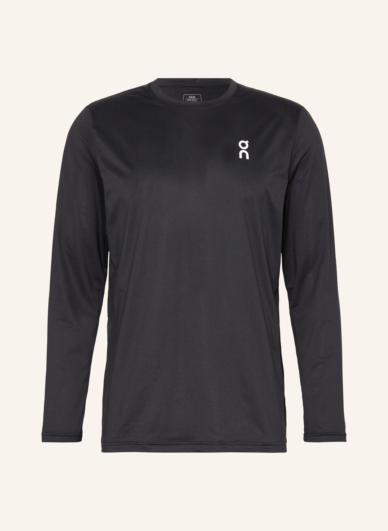 On Long sleeve shirt CORE, Color: BLACK (Image 1)