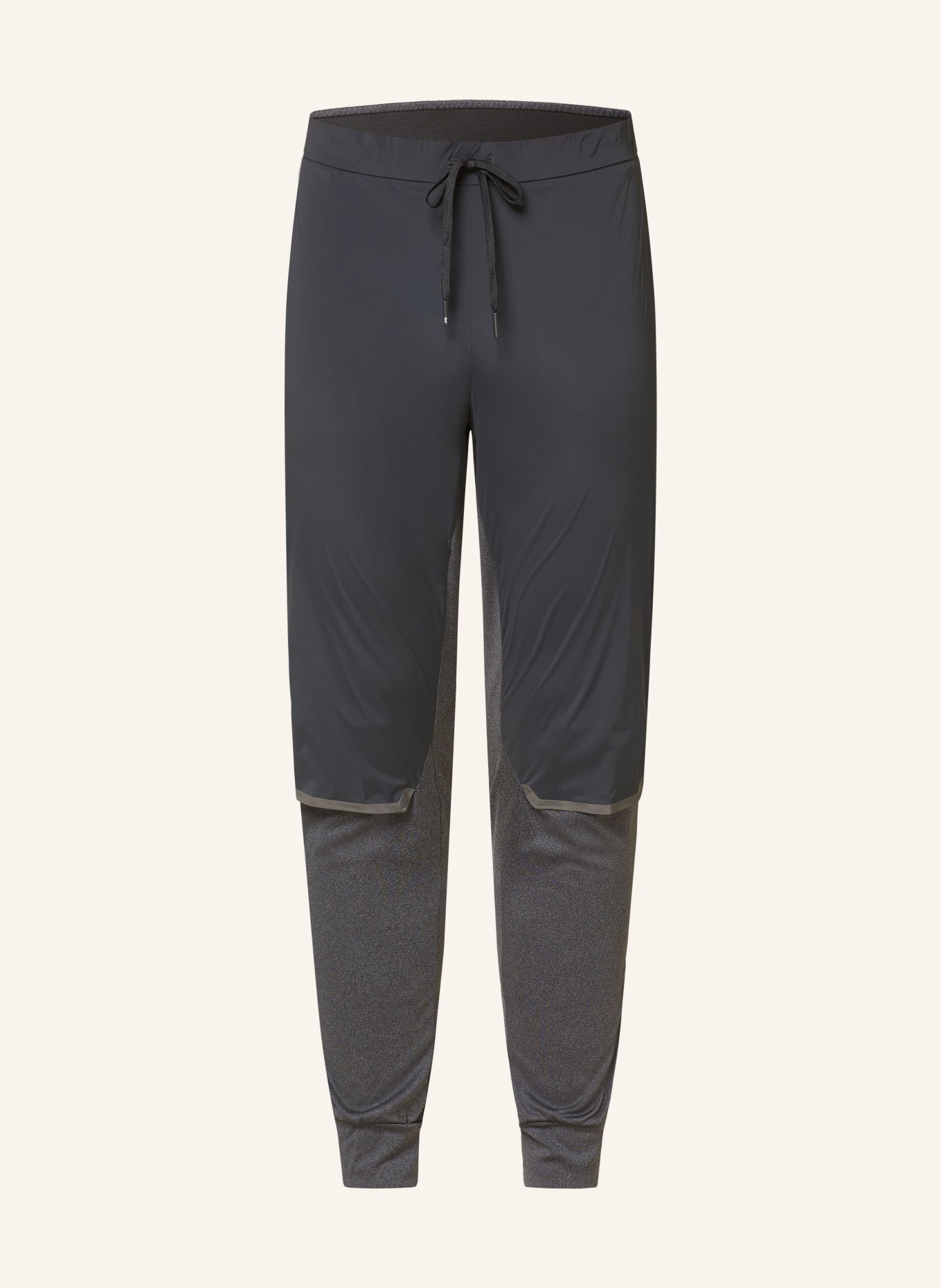 On Running pants WEATHER, Color: BLACK/ GRAY (Image 1)