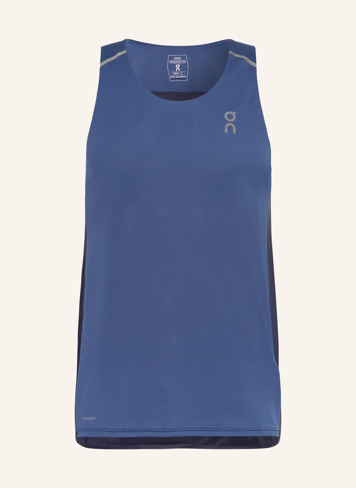 On Running top PERFORMANCE, Color: DARK BLUE (Image 1)