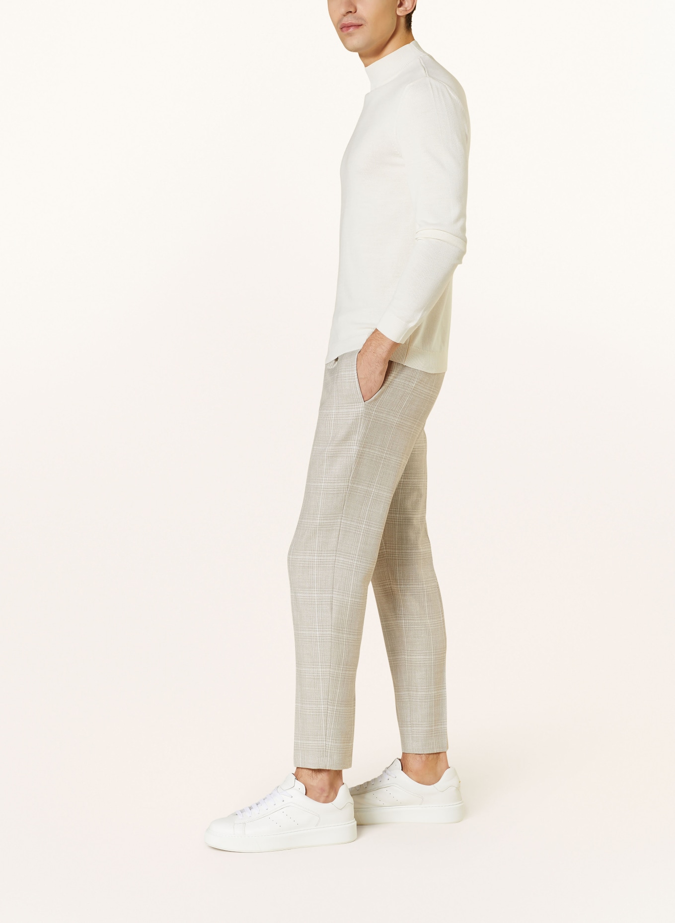 CINQUE Spodnie garniturowe CISANDO extra slim fit, Kolor: 22 hellbraun (Obrazek 5)