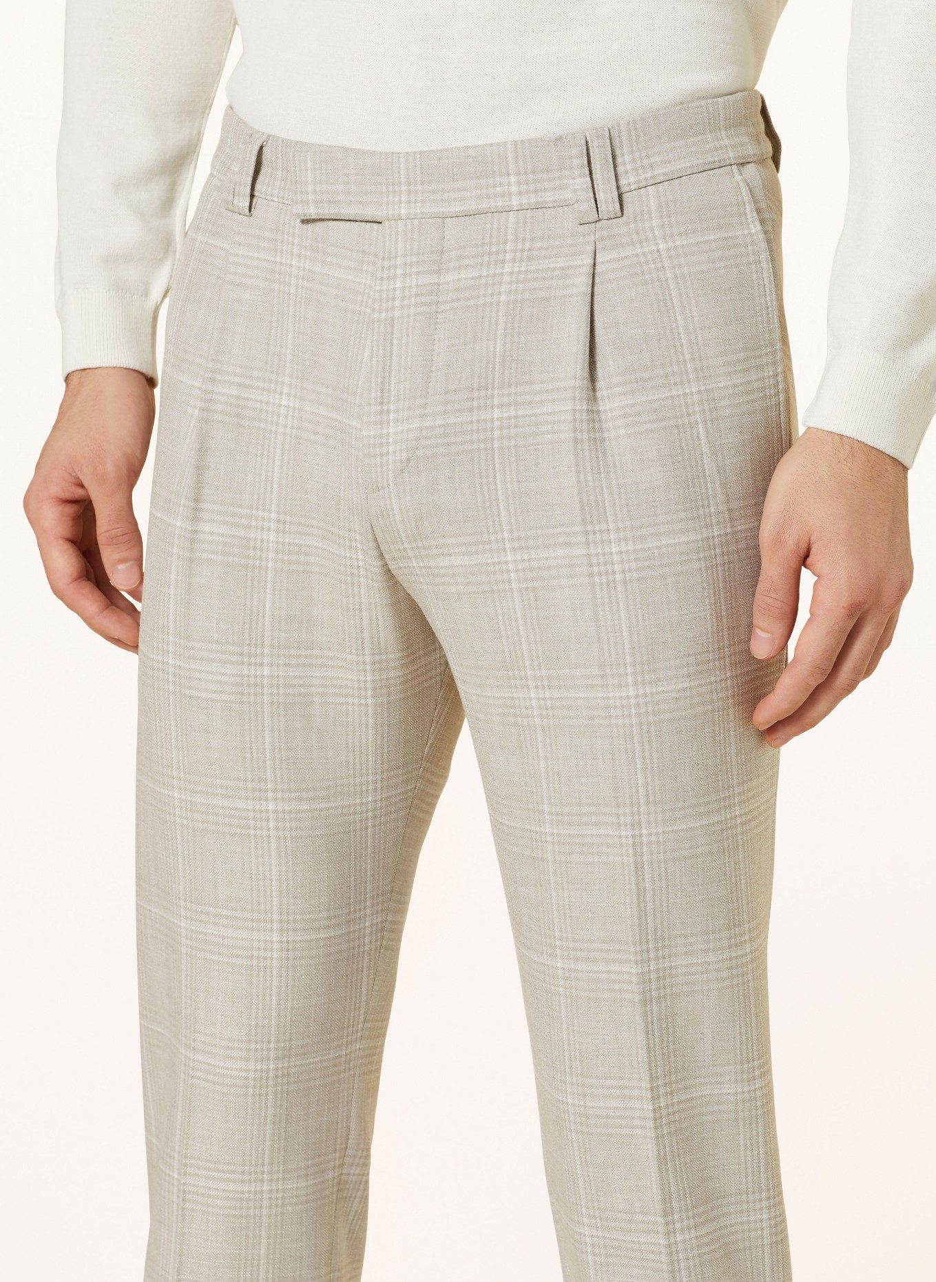 CINQUE Oblekové kalhoty CISANDO Extra Slim Fit, Barva: 22 hellbraun (Obrázek 6)