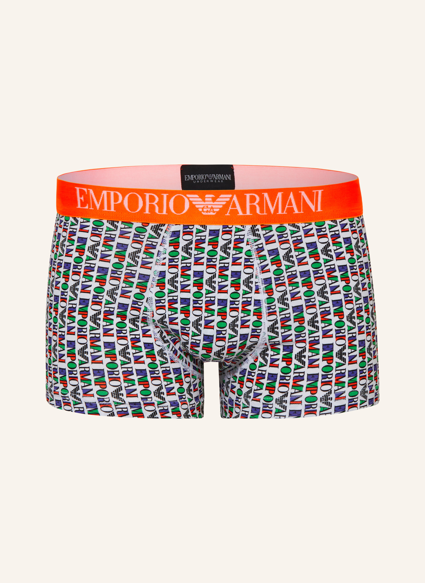 EMPORIO ARMANI Boxer shorts, Color: WHITE/ BLACK/ GREEN (Image 1)