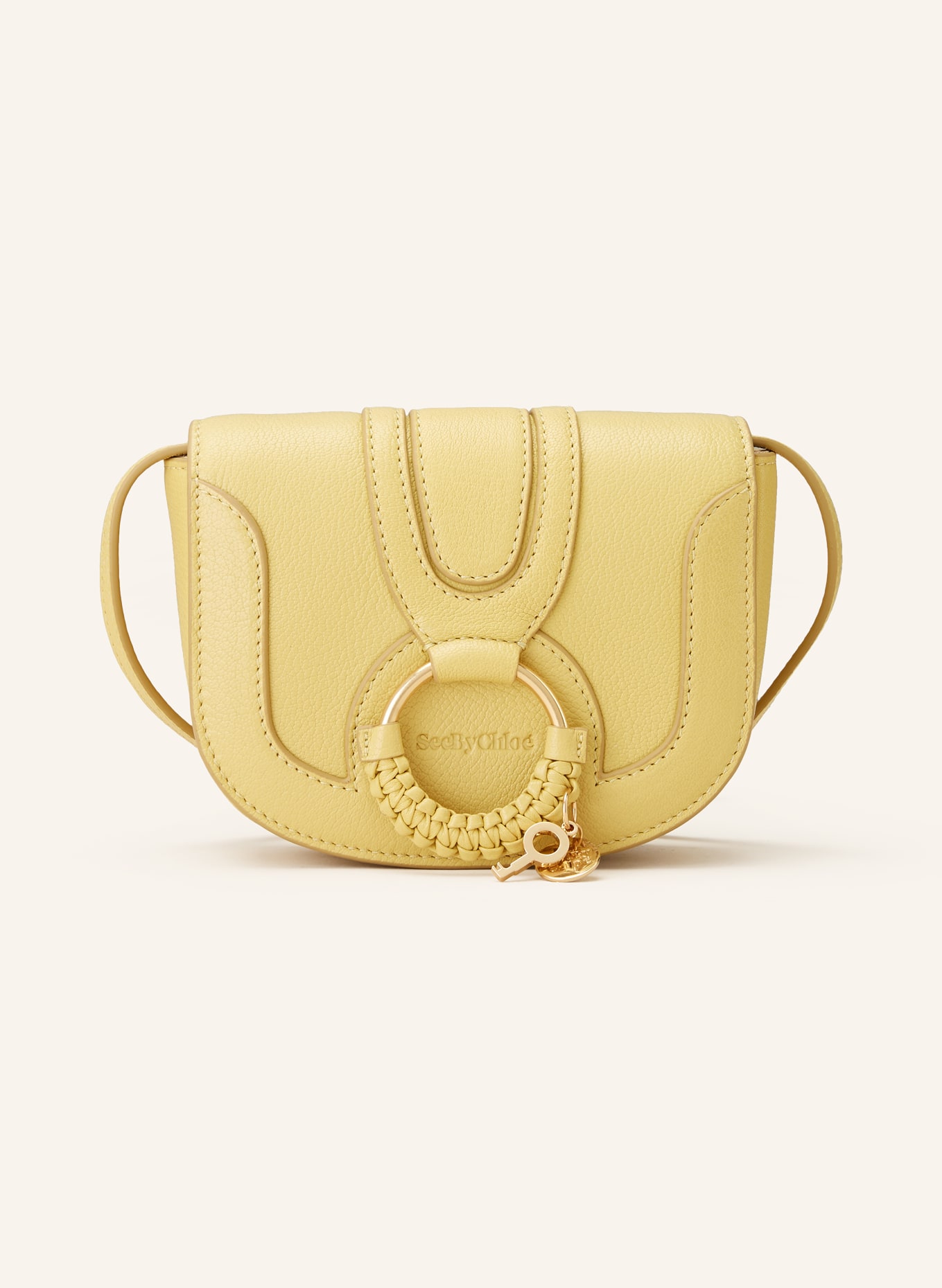 Hana small leather crossbody bag top