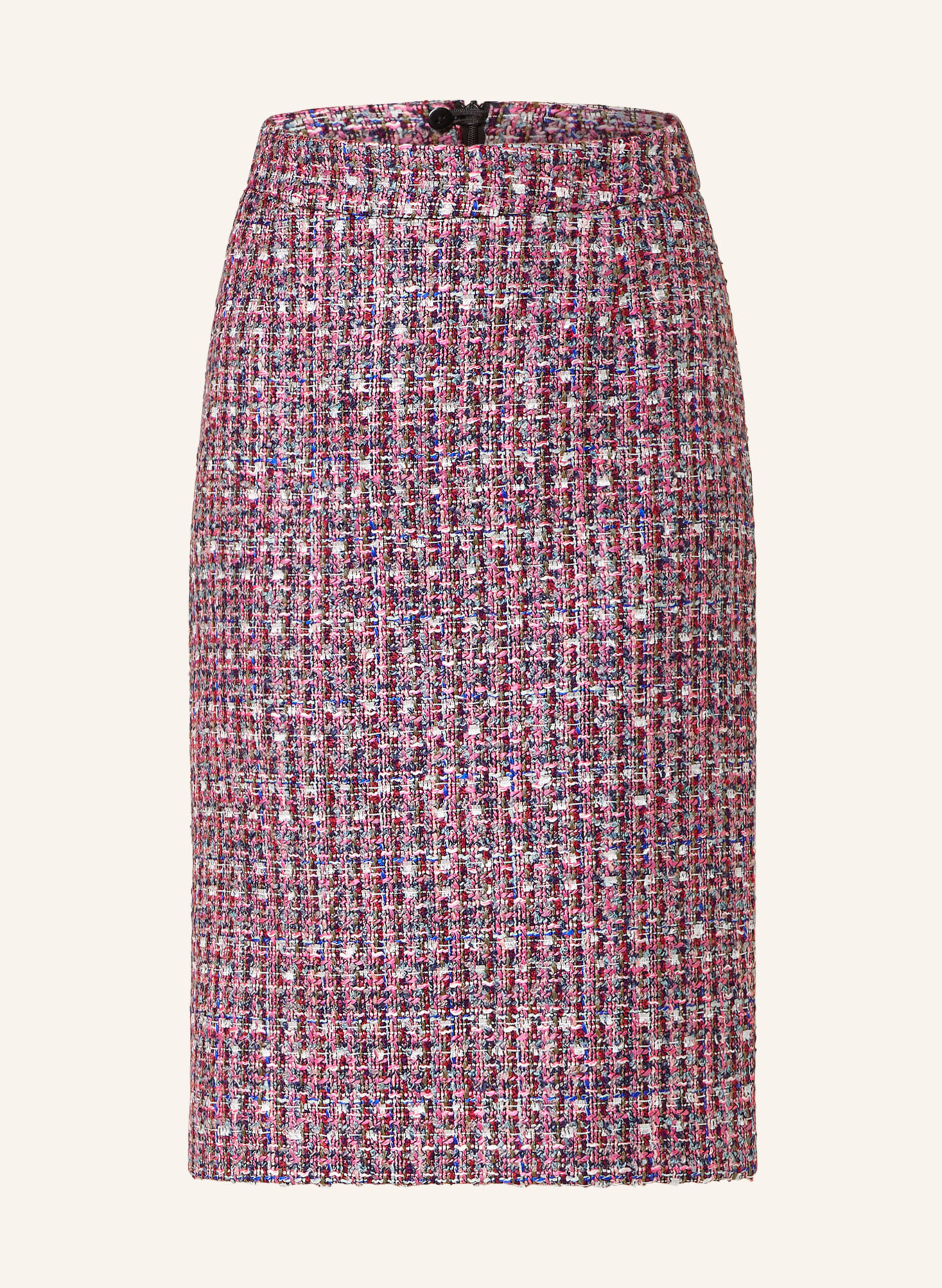 MORE & MORE Bouclé skirt, Color: PINK/ WHITE/ BLUE (Image 1)