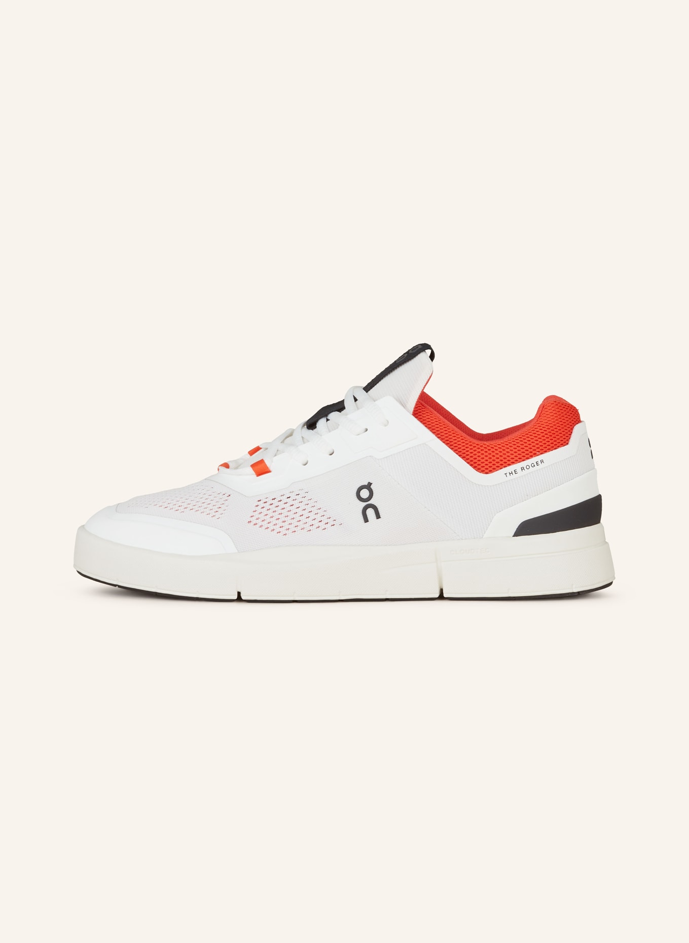 On Sneakers THE ROGER SPIN, Color: WHITE/ ORANGE (Image 4)