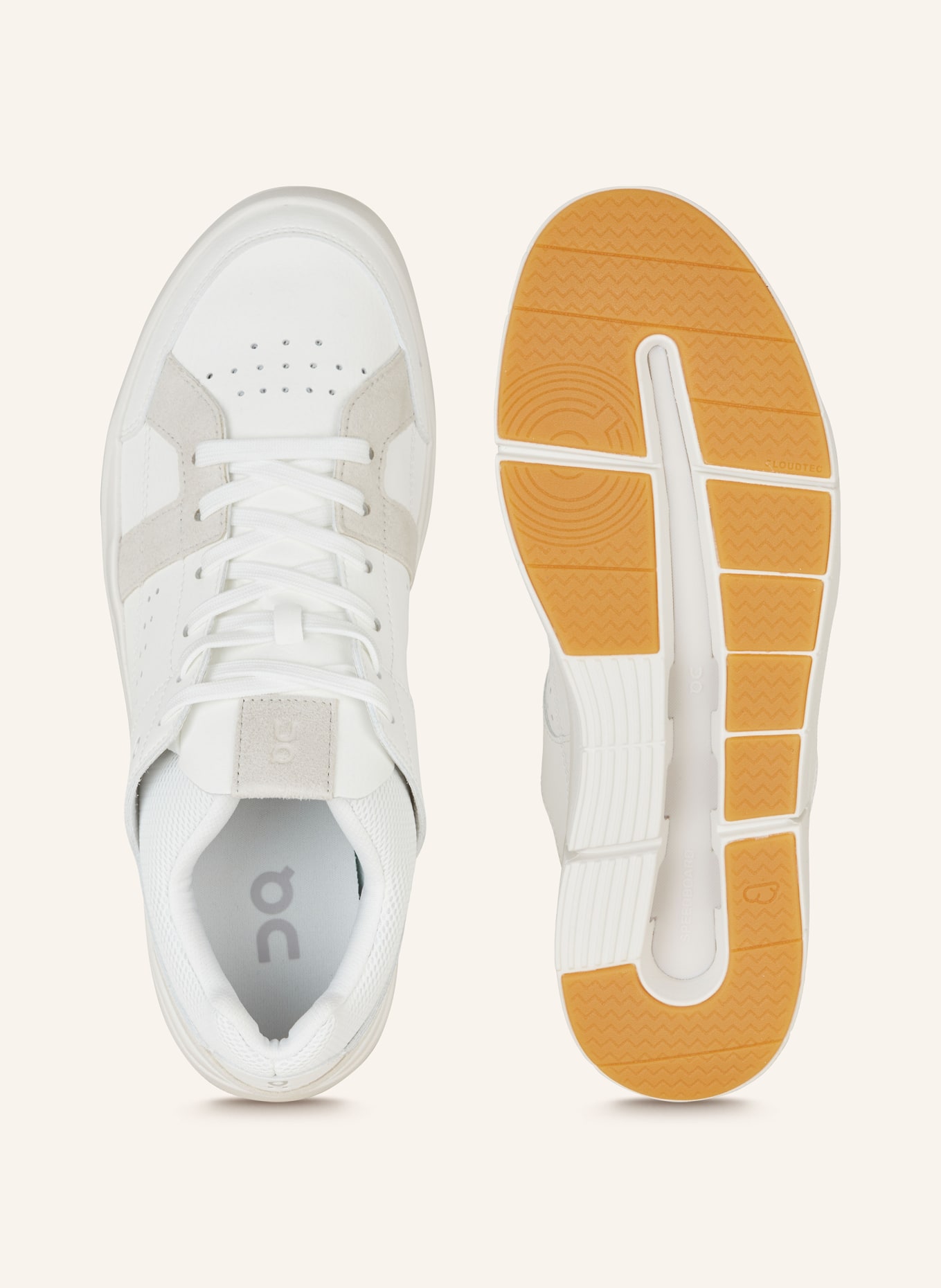 On Sneakers THE ROGER CLUBHOUSE, Color: WHITE/ CREAM (Image 5)