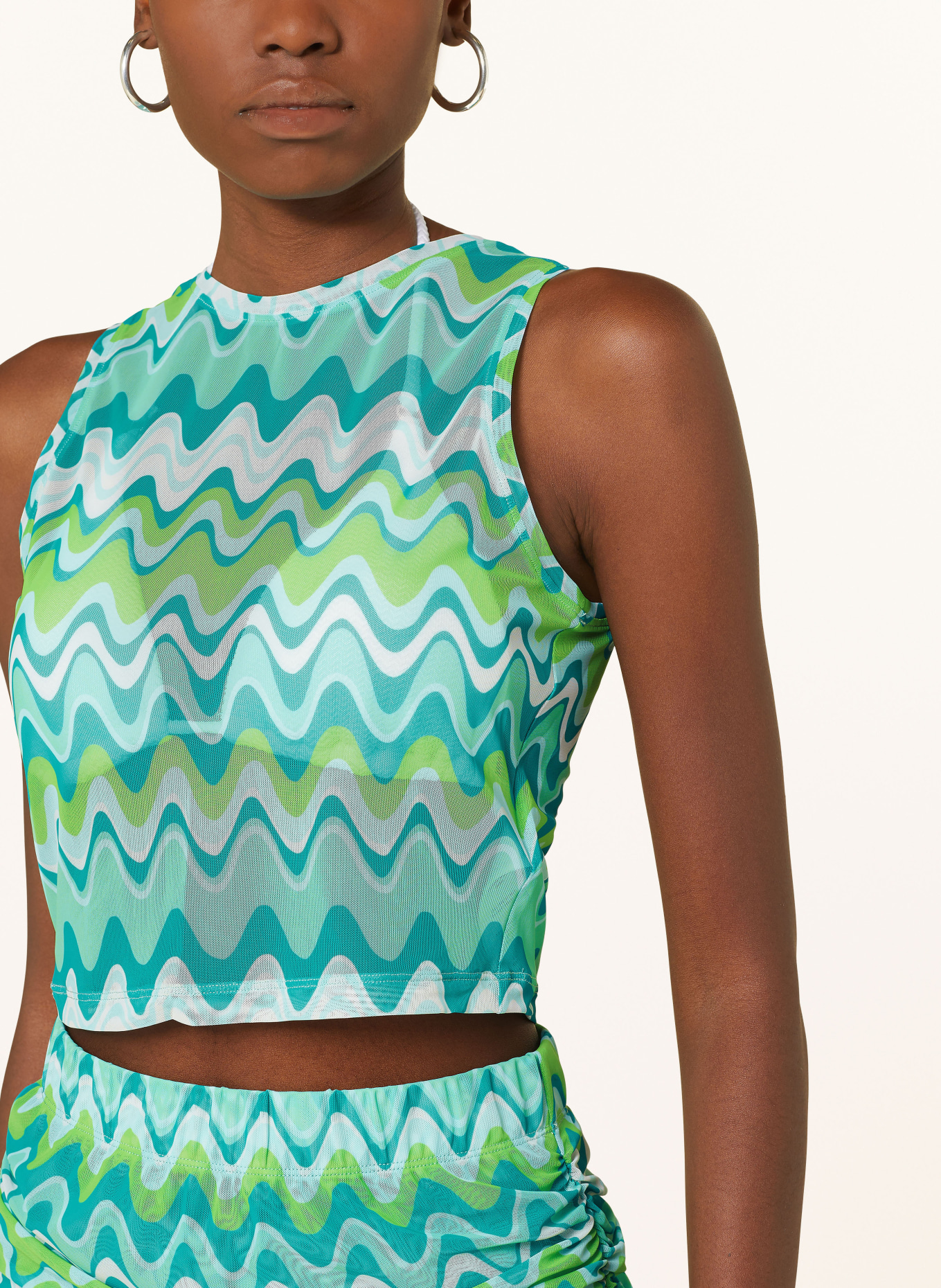SEAFOLLY Top NEUE WAVE, Color: MINT/ TURQUOISE/ TEAL (Image 4)