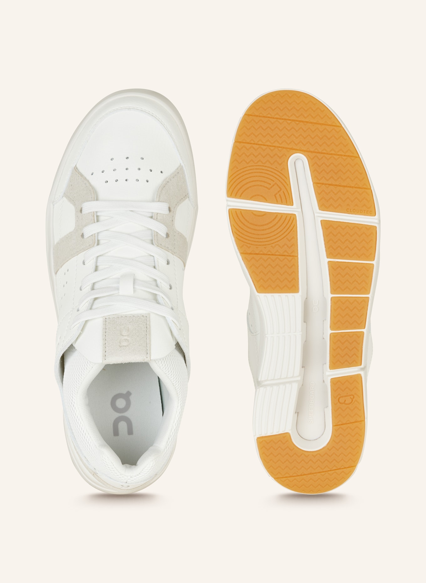 On Sneakers THE ROGER CLUBHOUSE, Color: WHITE/ CREAM (Image 5)
