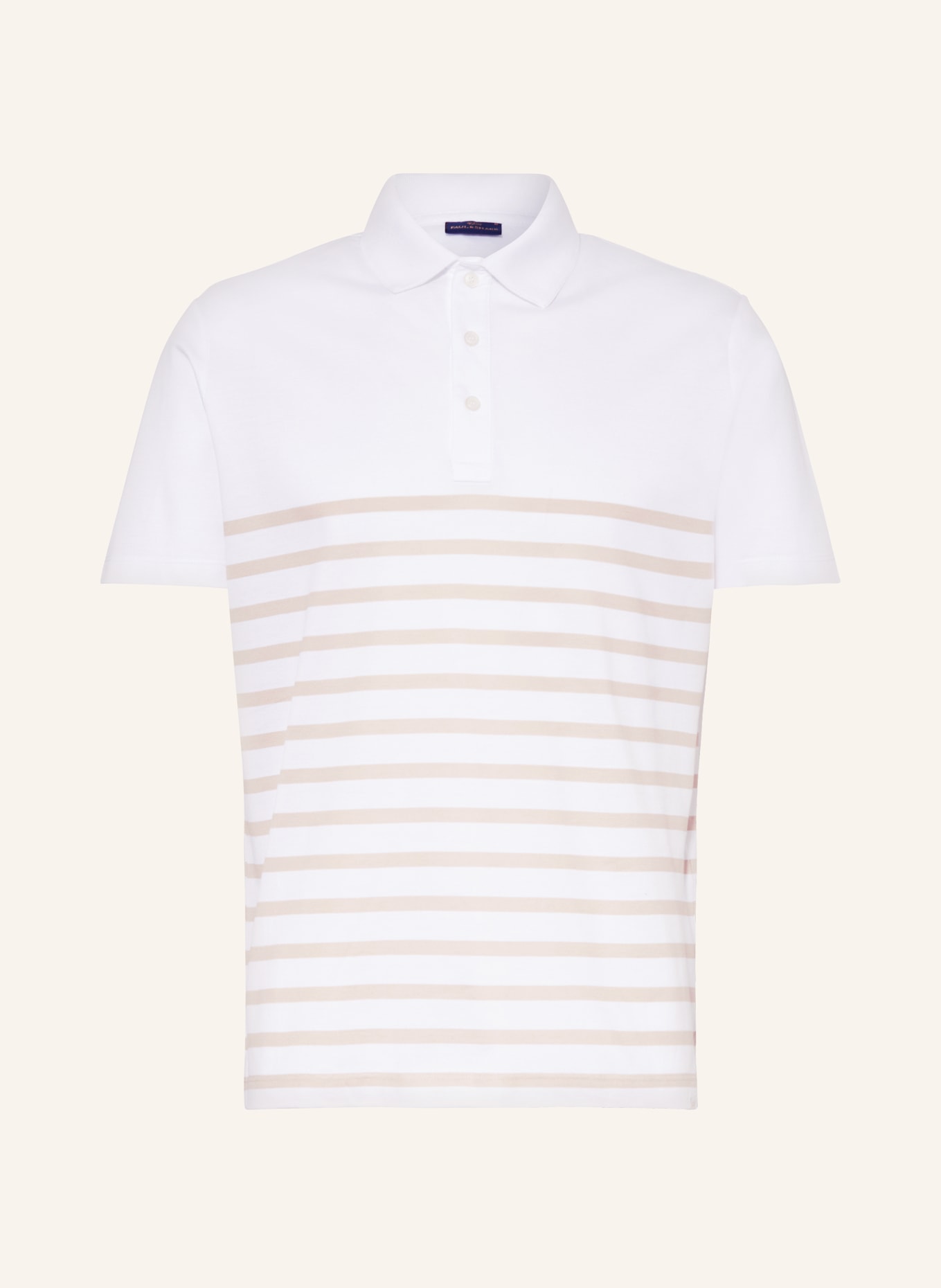 PAUL & SHARK Piqué-Poloshirt, Farbe: WEISS/ BEIGE (Bild 1)