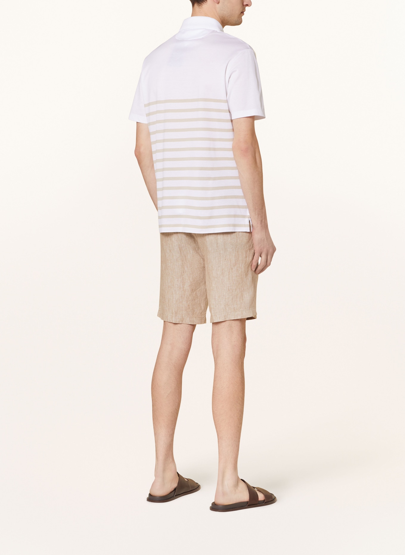 PAUL & SHARK Piqué-Poloshirt, Farbe: WEISS/ BEIGE (Bild 3)