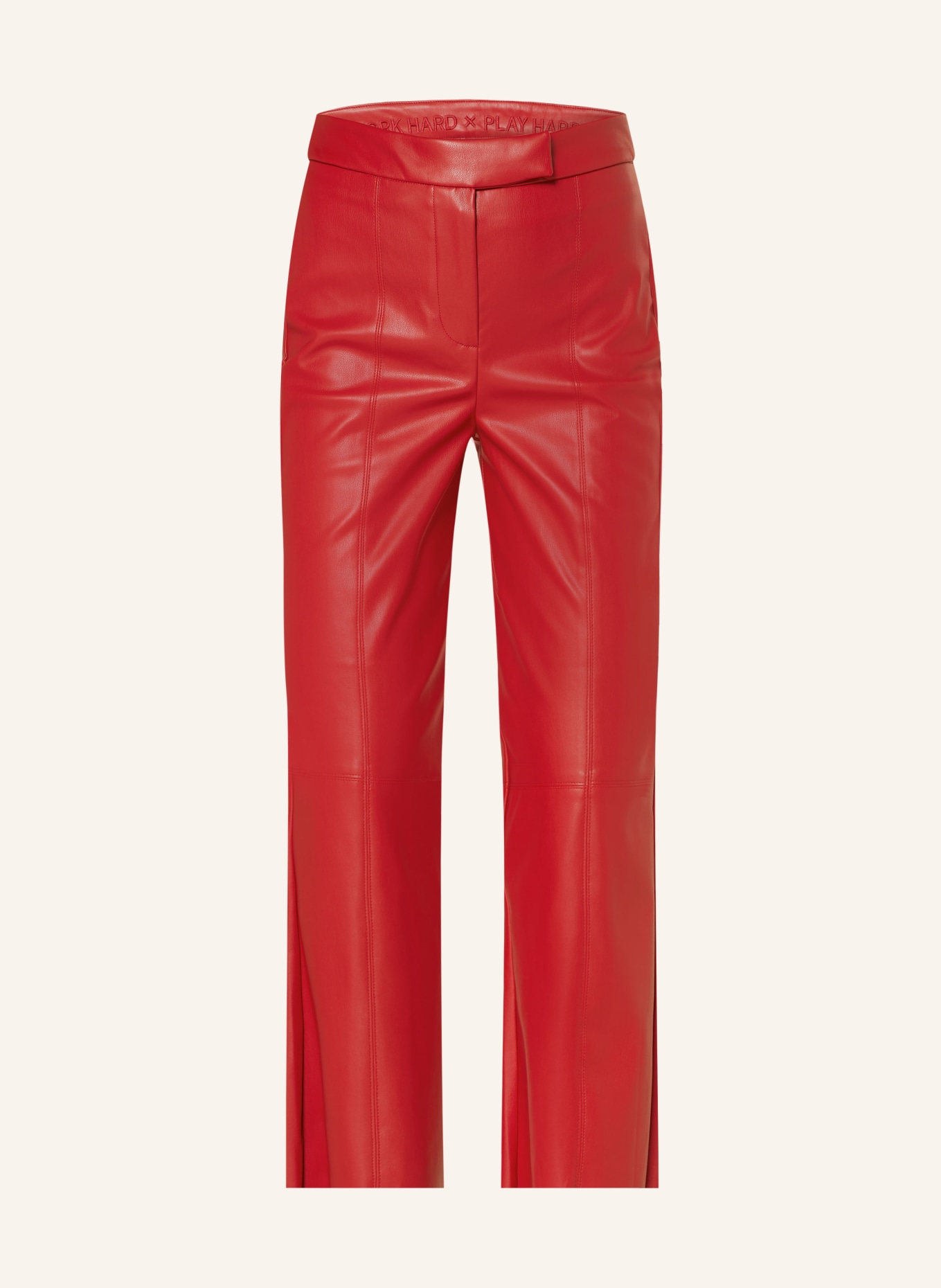 Smith & Soul 7/8 trousers in leather look, Color: RED (Image 1)