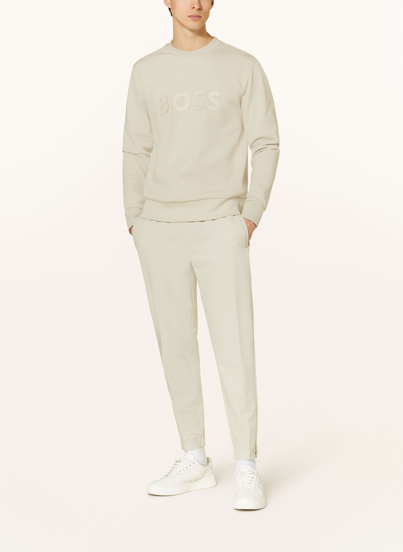 BOSS Sweatshirt SALBO, Color: BEIGE (Image 2)