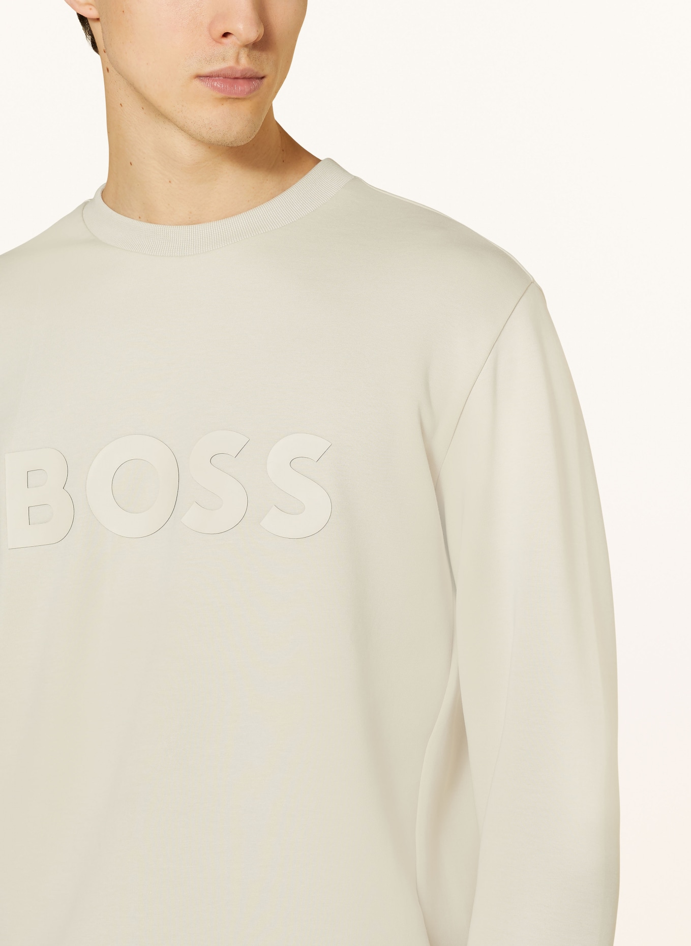 BOSS Sweatshirt SALBO, Color: BEIGE (Image 4)