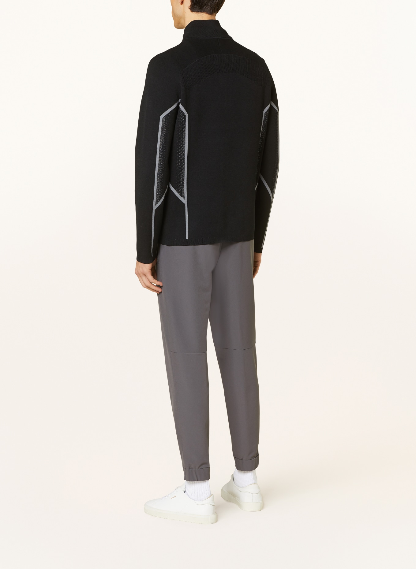 BOSS Half-zip sweater ZARKLO, Color: BLACK (Image 3)