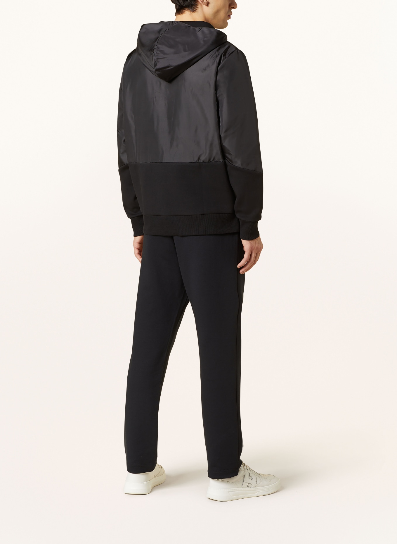 BOSS Anorak jacket SANNON in mixed materials, Color: BLACK (Image 3)