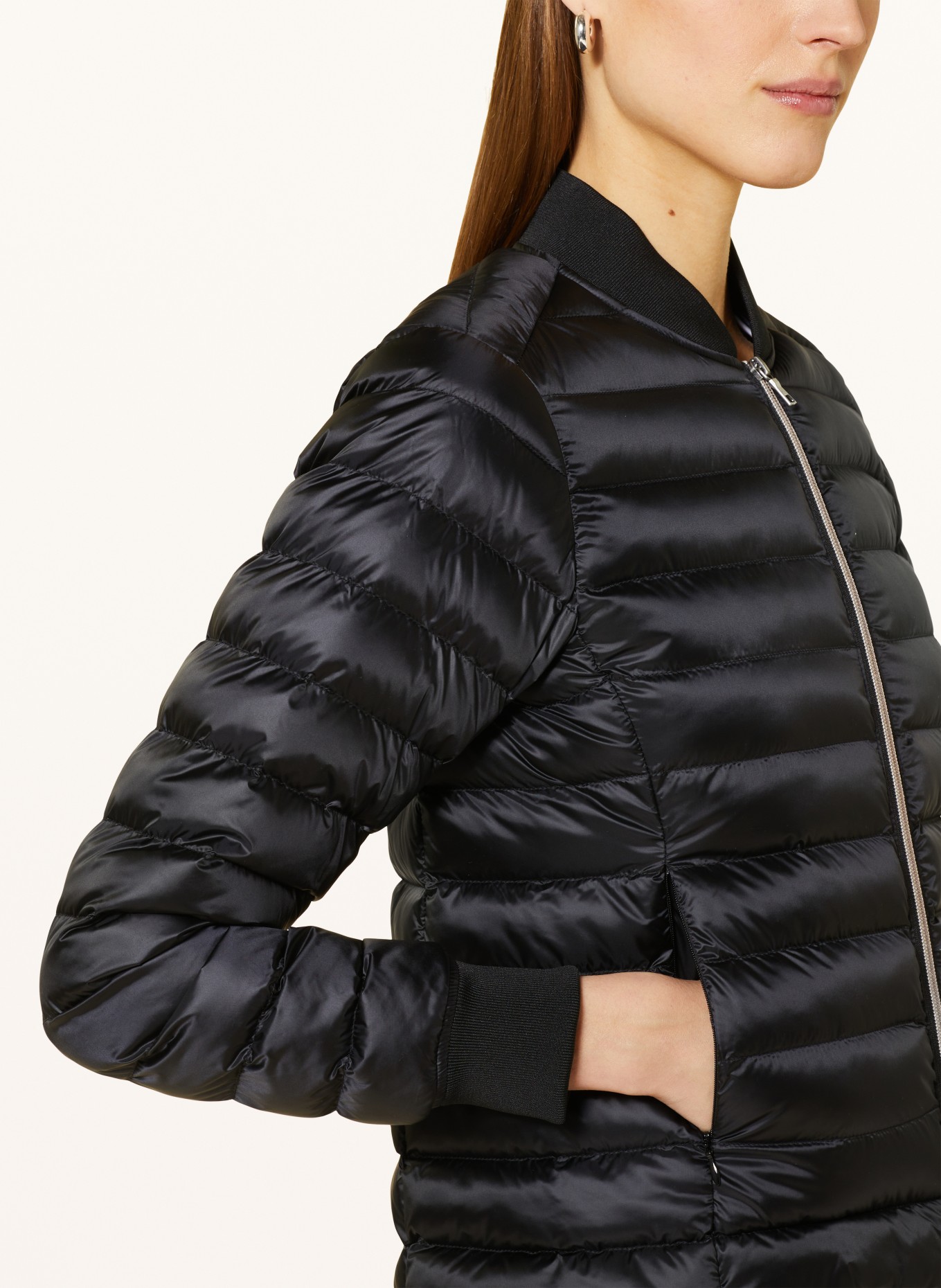 No.1 Como Quilted jacket VENEDIG, Color: BLACK (Image 4)