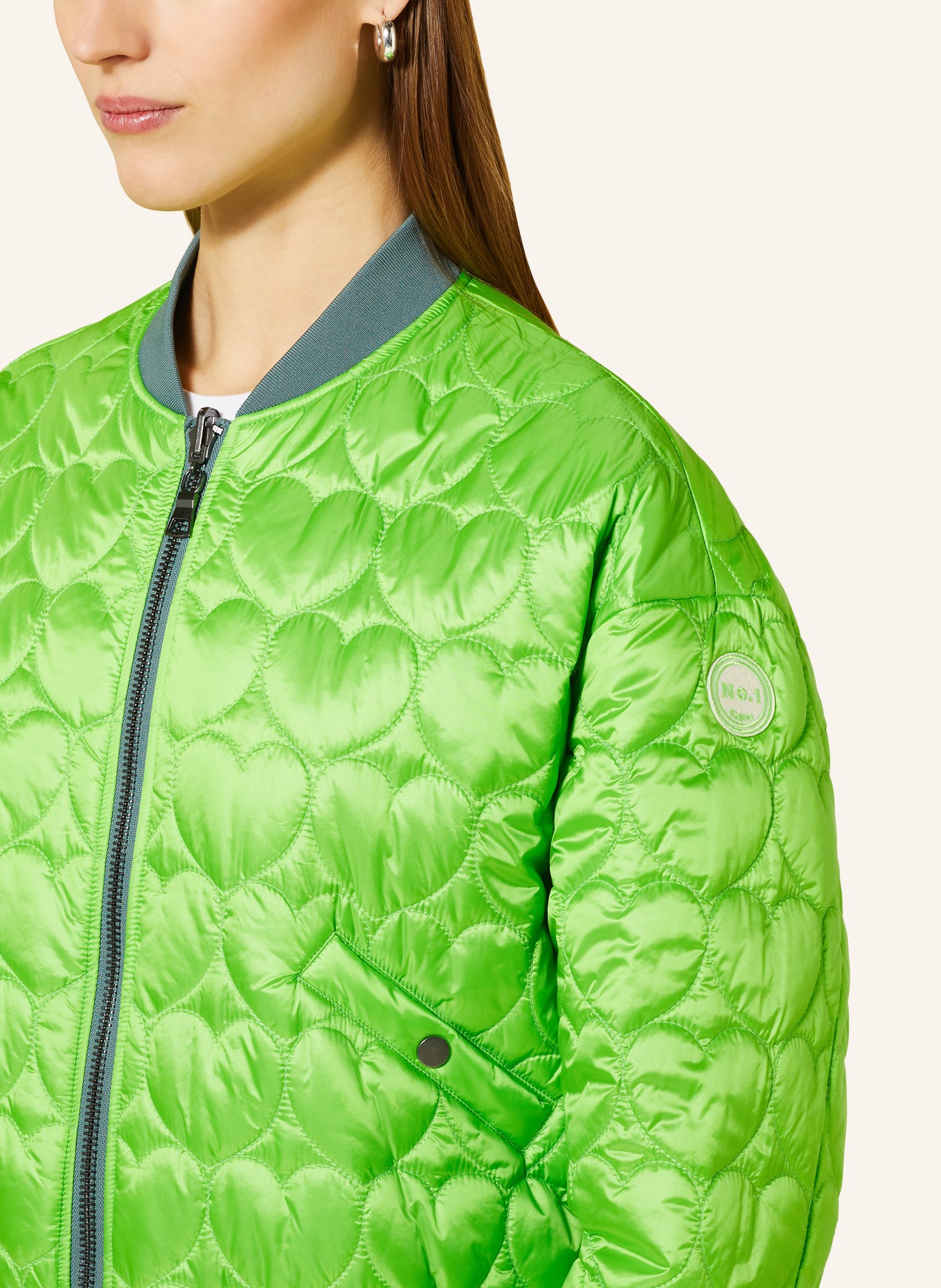 No.1 Como Bomber jacket CATANIA reversible, Color: GREEN (Image 5)