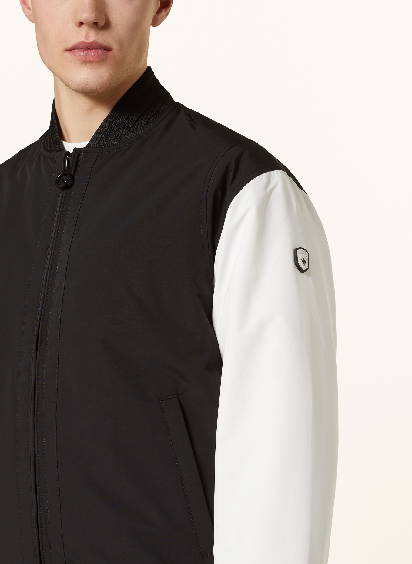 WELLENSTEYN College jacket, Color: BLACK/ WHITE (Image 4)