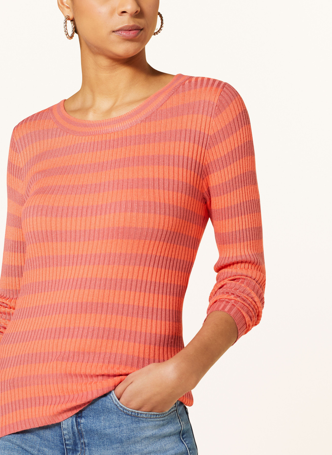ICHI Sweater IHMAFA, Color: SALMON/ LIGHT RED (Image 4)