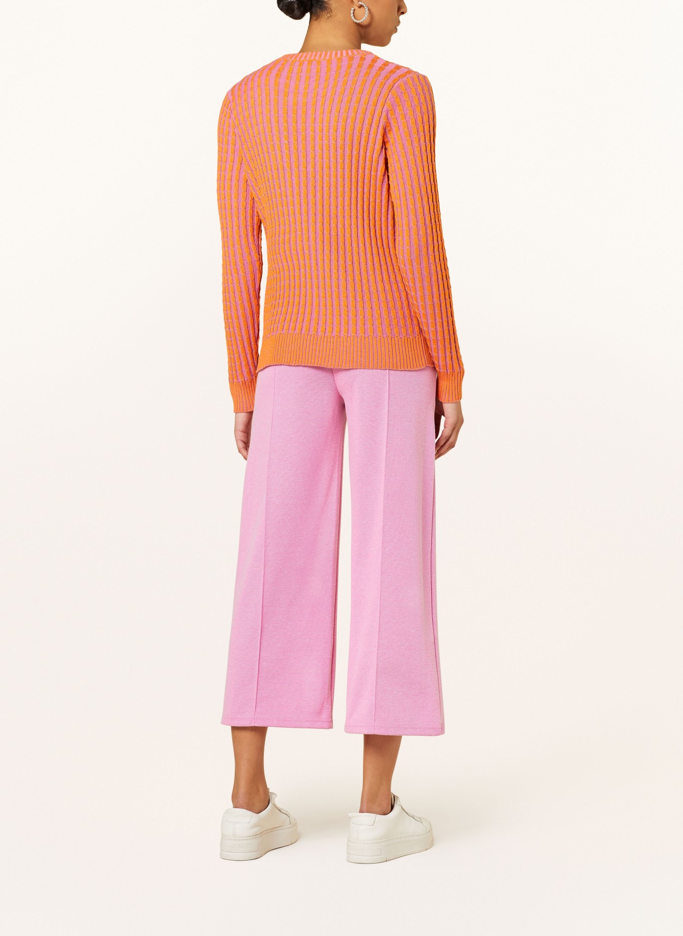 ICHI Sweater IHCOSETTE, Color: ORANGE/ PINK (Image 3)