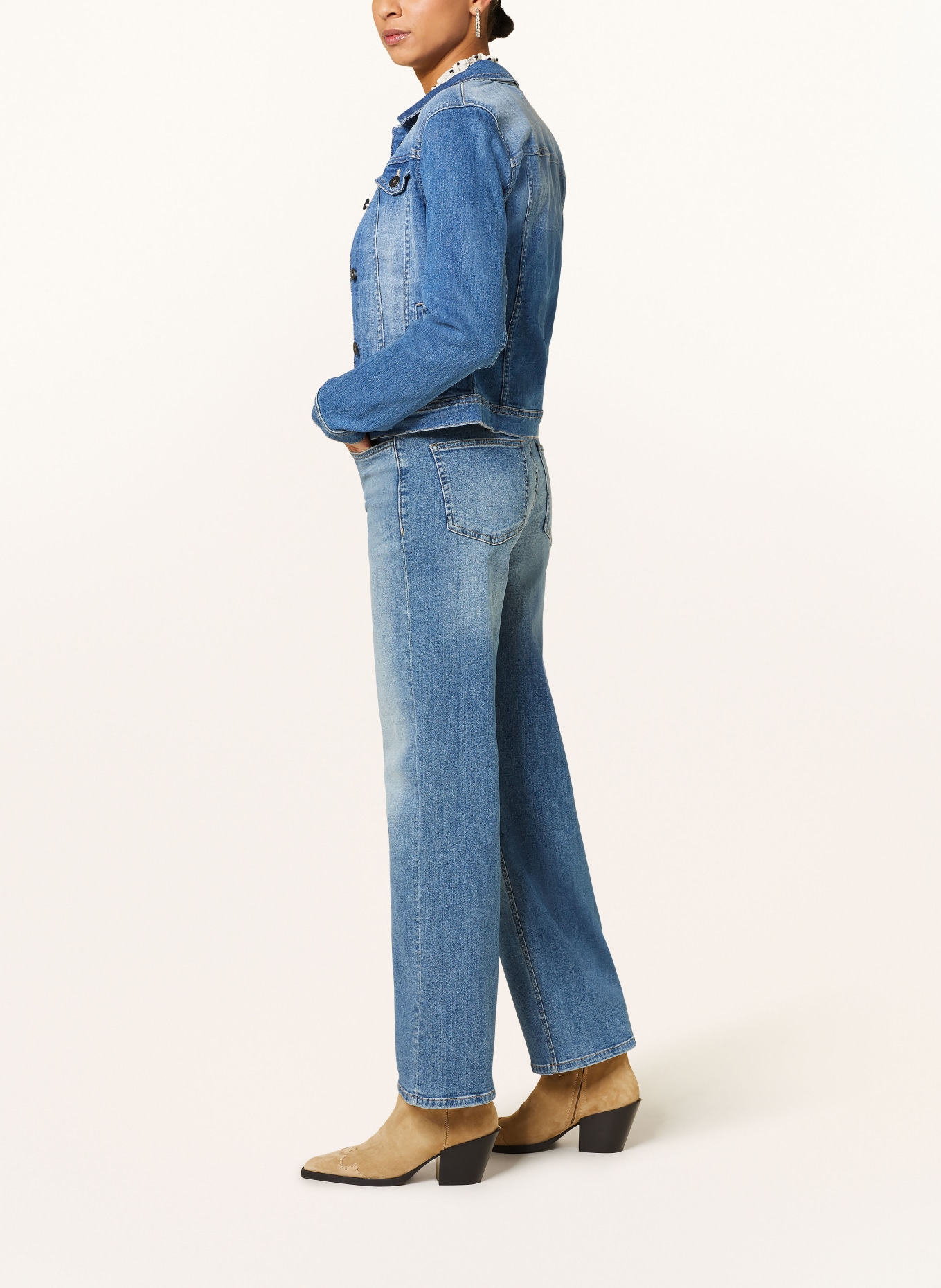 ICHI Straight Jeans IHTWIGGY, Farbe: 19037 Medium blue (Bild 4)