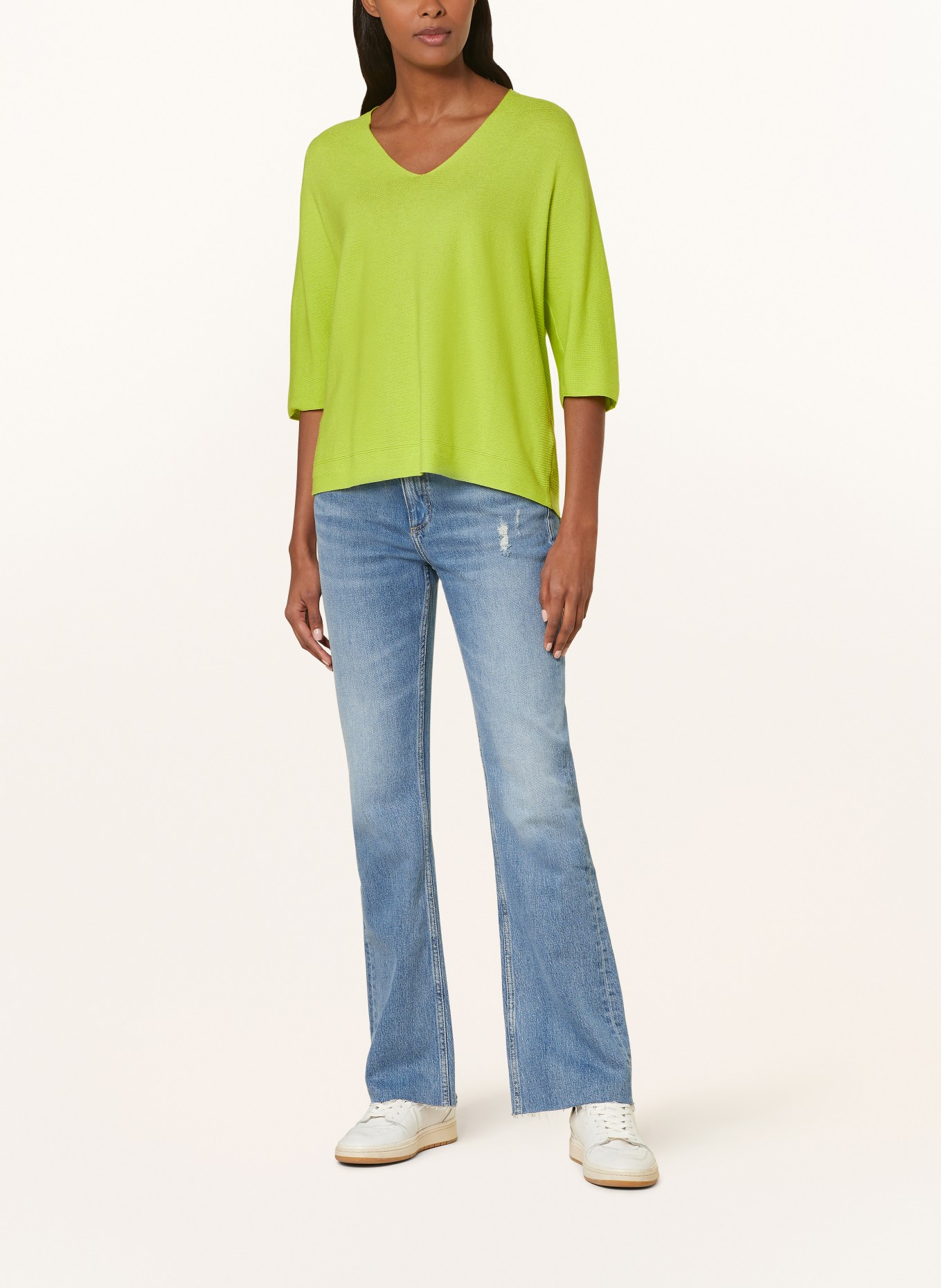 darling harbour Knit shirt with 3/4 sleeves, Color: LIMETTENGRUEN (Image 2)