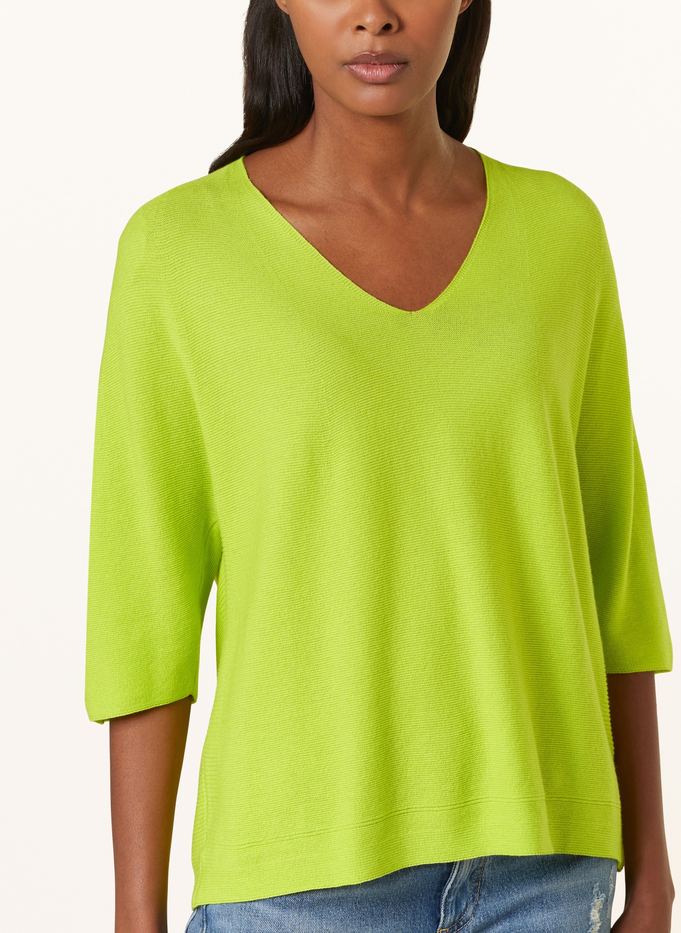 darling harbour Knit shirt with 3/4 sleeves, Color: LIMETTENGRUEN (Image 4)
