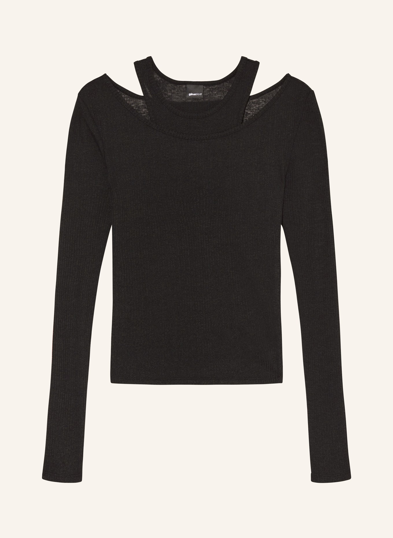 gina tricot Long sleeve shirt, Color: BLACK (Image 1)