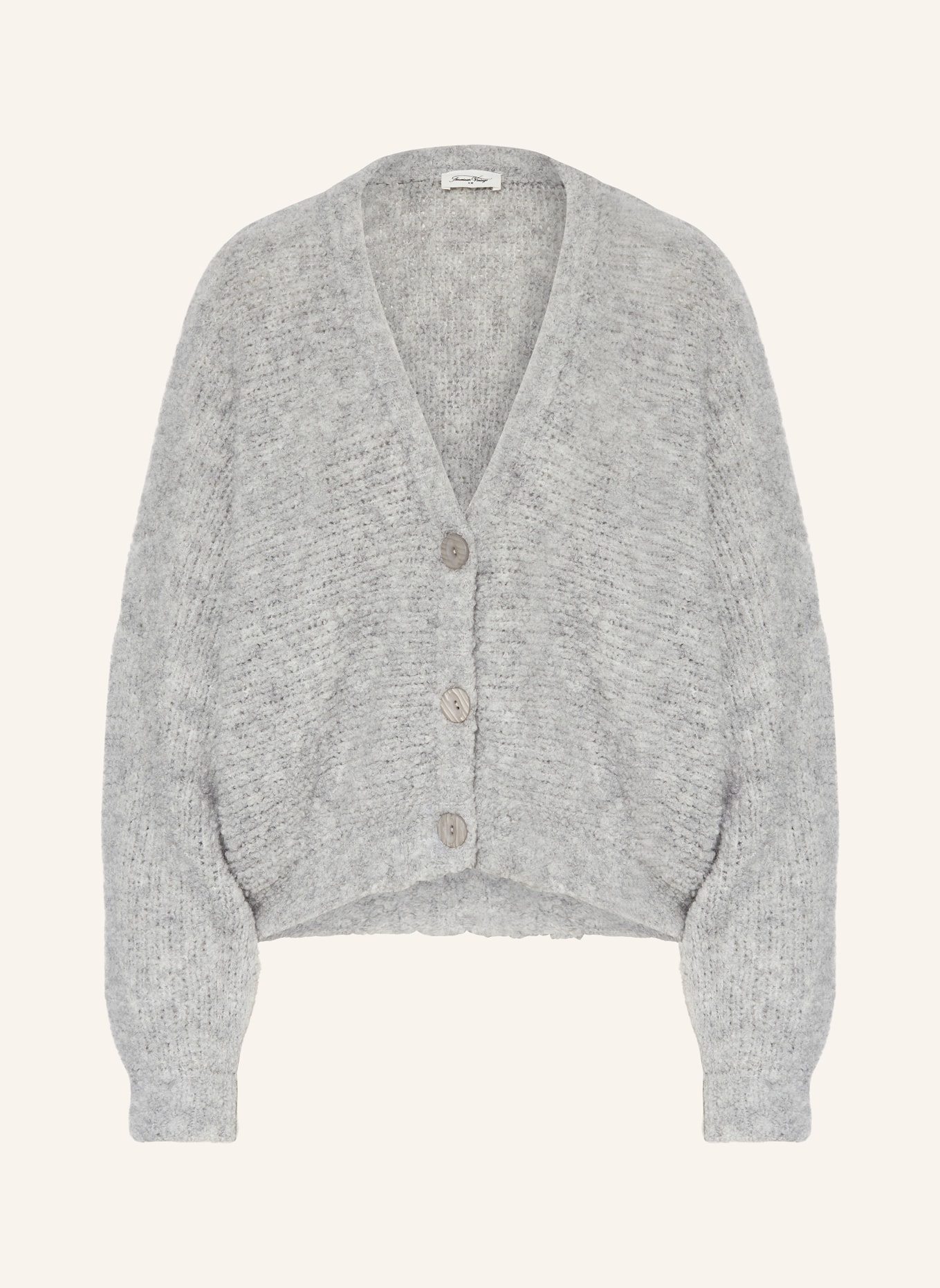 American Vintage Cardigan ZOLLY, Color: LIGHT GRAY (Image 1)