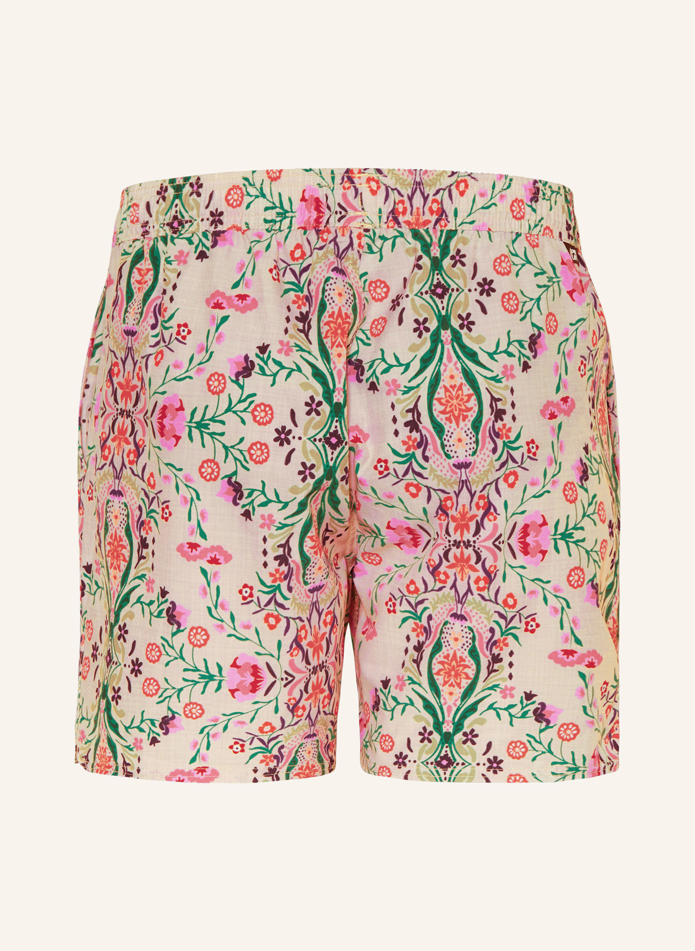 PICTURE Swim shorts PIAU BRDS, Color: CREAM/ GREEN/ PINK (Image 2)