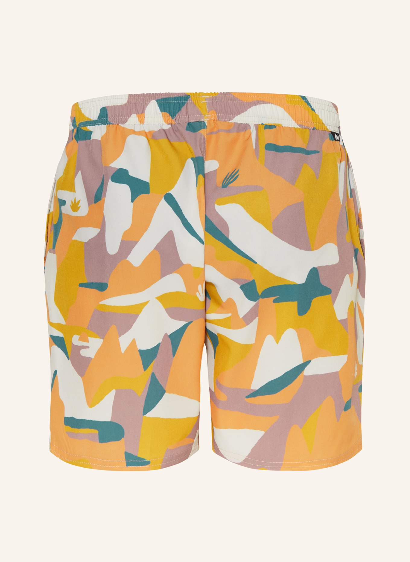 PICTURE Swim shorts PIAU BRDS, Color: ECRU/ ROSE/ ORANGE (Image 2)