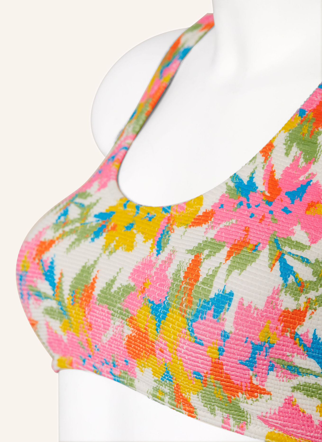 PICTURE Bustier-Bikini-Top WAHINE mit UV-Schutz 50+, Farbe: WEISS/ ROSA/ HELLGRÜN (Bild 4)