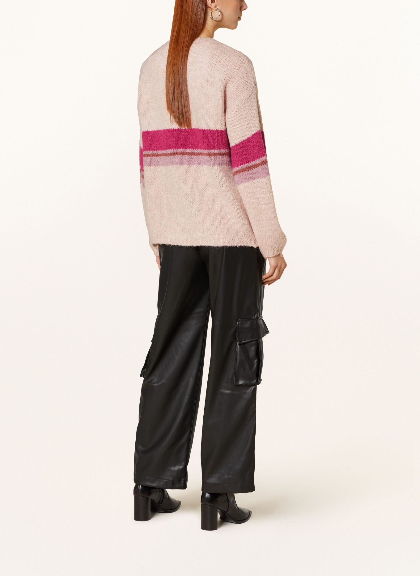 CARTOON Knit cardigan, Color: ROSE/ PINK/ LIGHT PURPLE (Image 3)