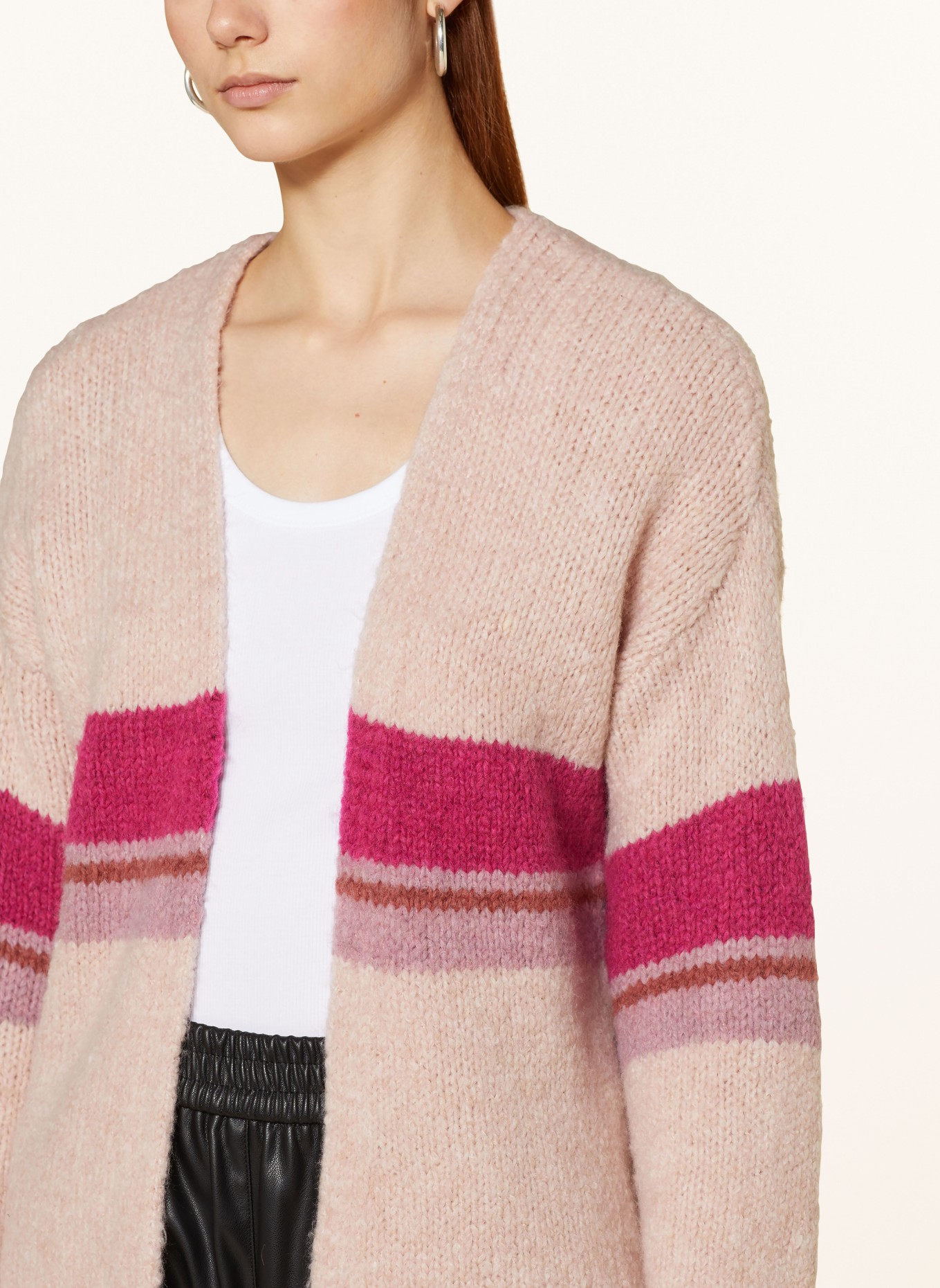 CARTOON Knit cardigan, Color: ROSE/ PINK/ LIGHT PURPLE (Image 4)