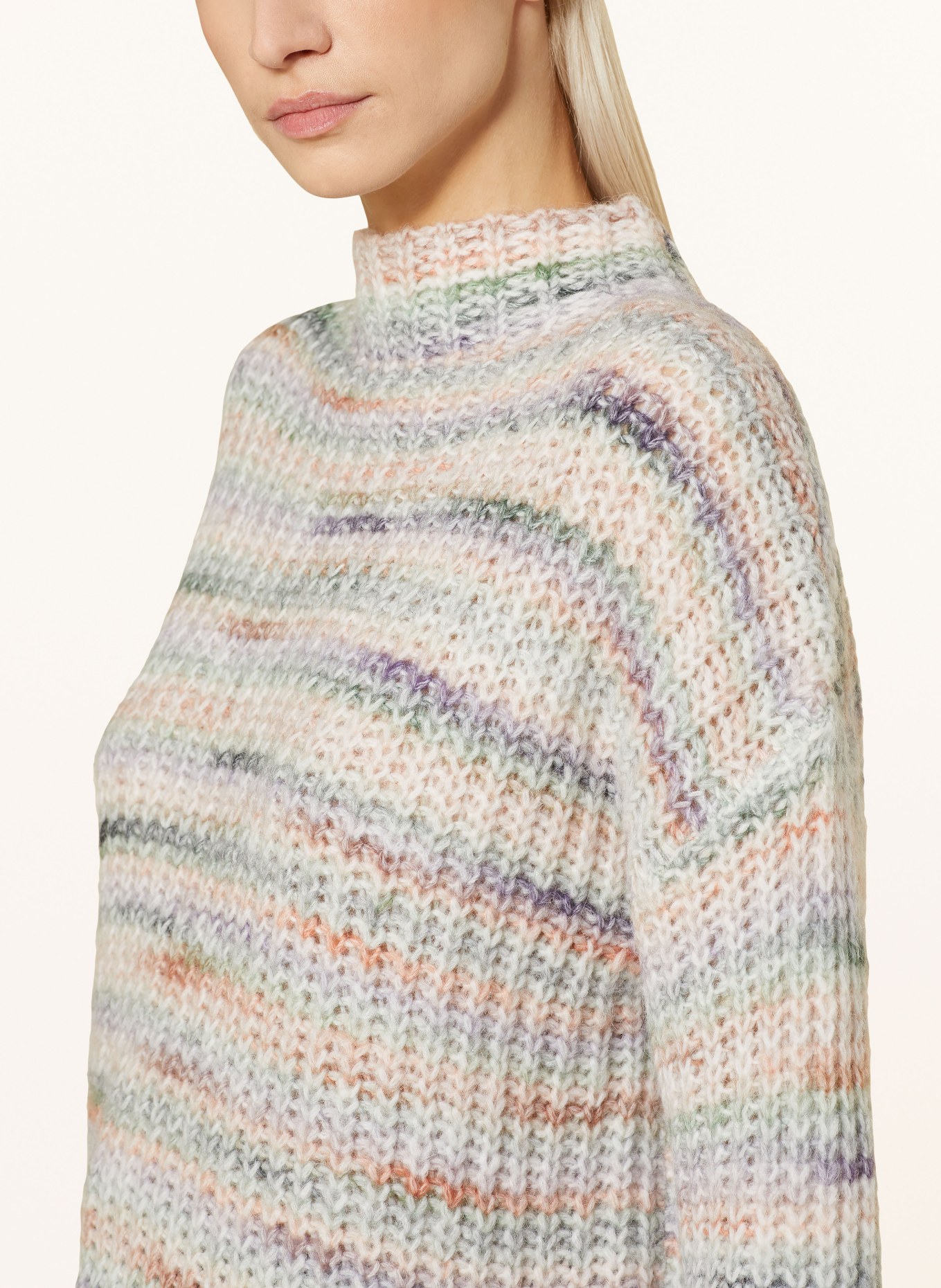 CARTOON Sweater, Color: CREAM/ LIGHT PURPLE/ GREEN (Image 4)