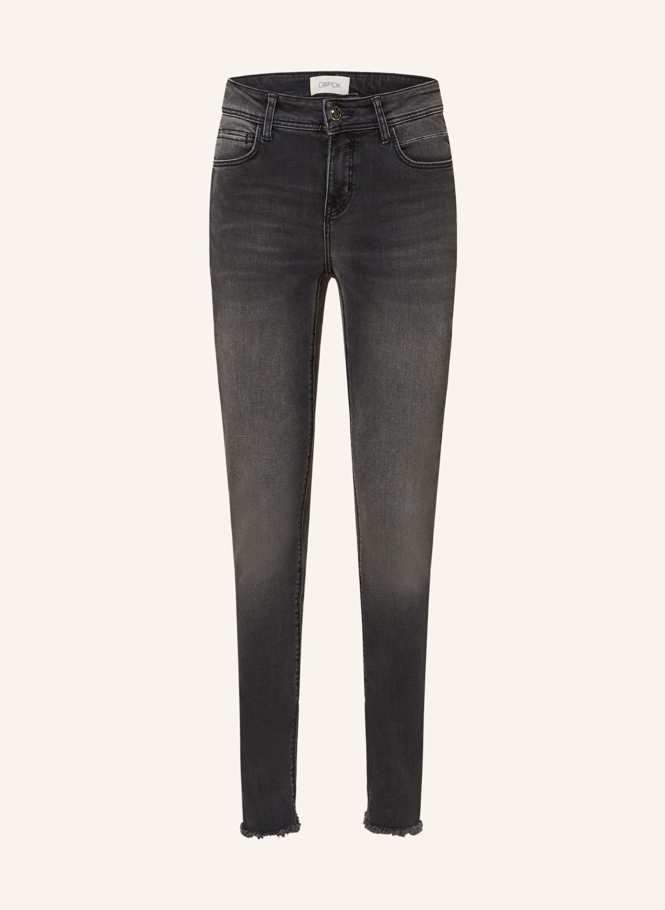 CARTOON Skinny Jeans, Farbe: 9632 DARK GREY DENIM (Bild 1)