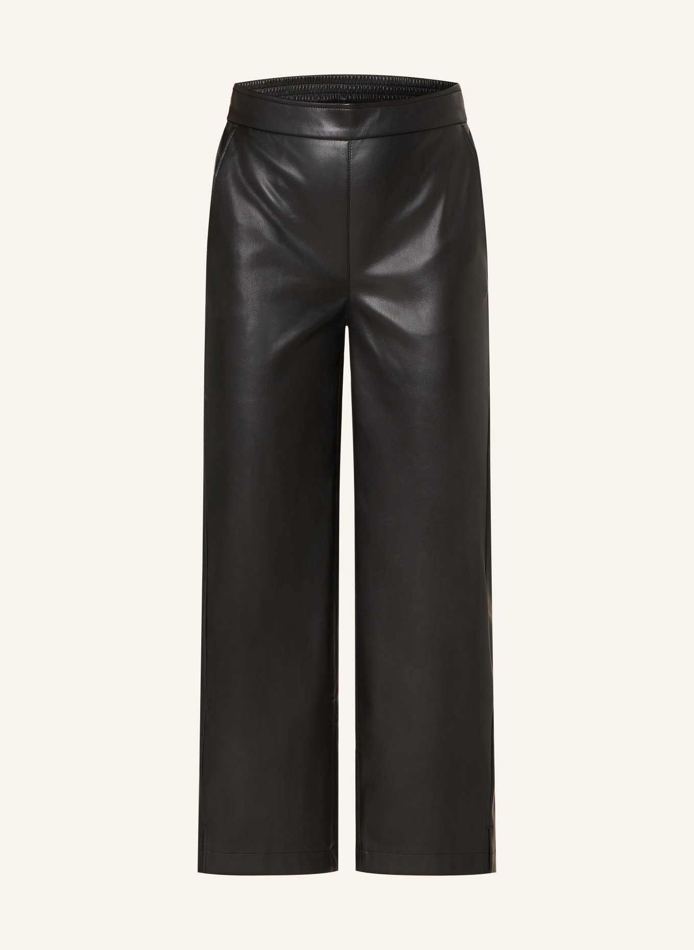CARTOON Leather look culottes, Color: BLACK (Image 1)