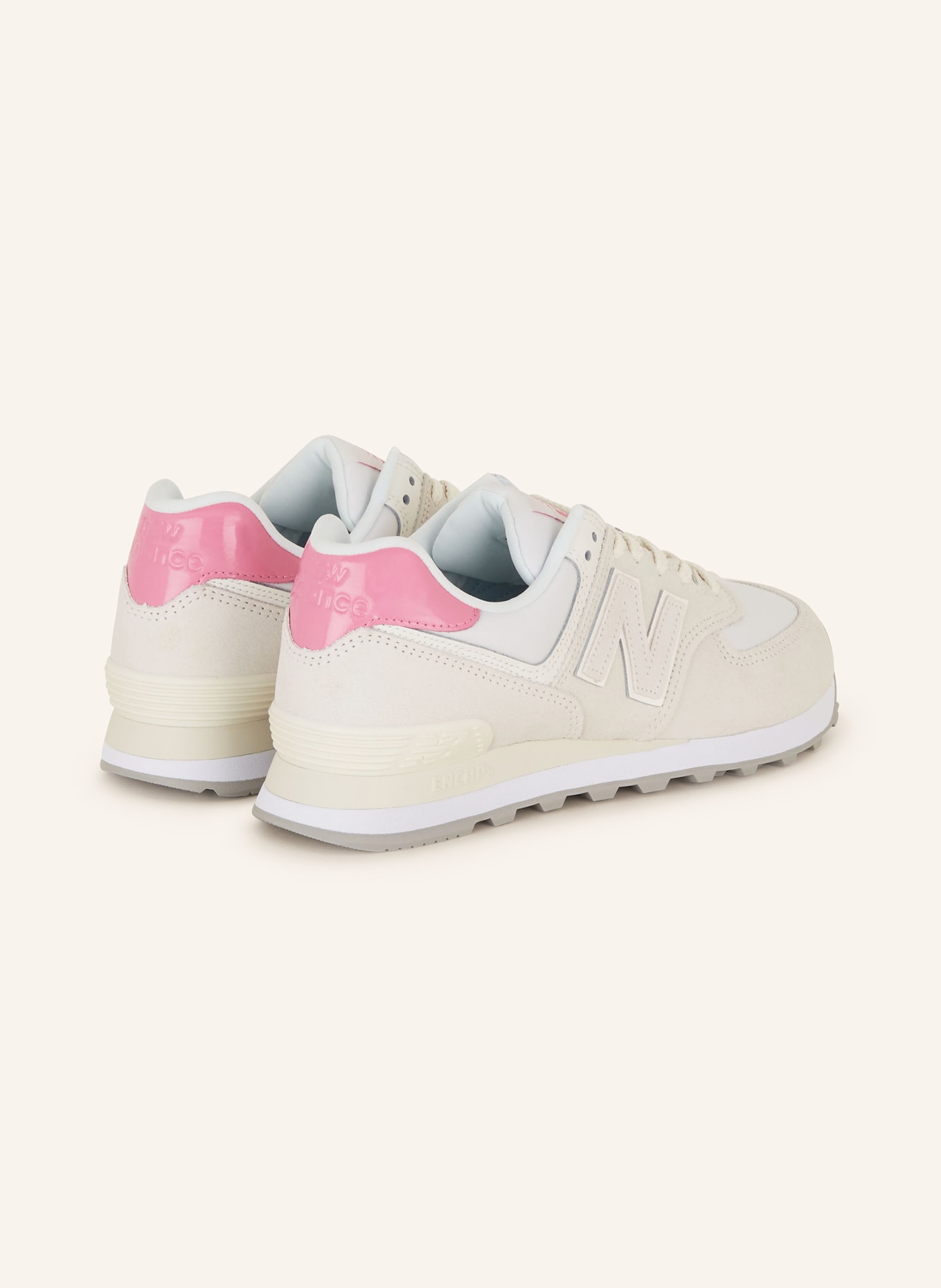 new balance Sneakers 574, Color: CREAM/ PINK (Image 2)