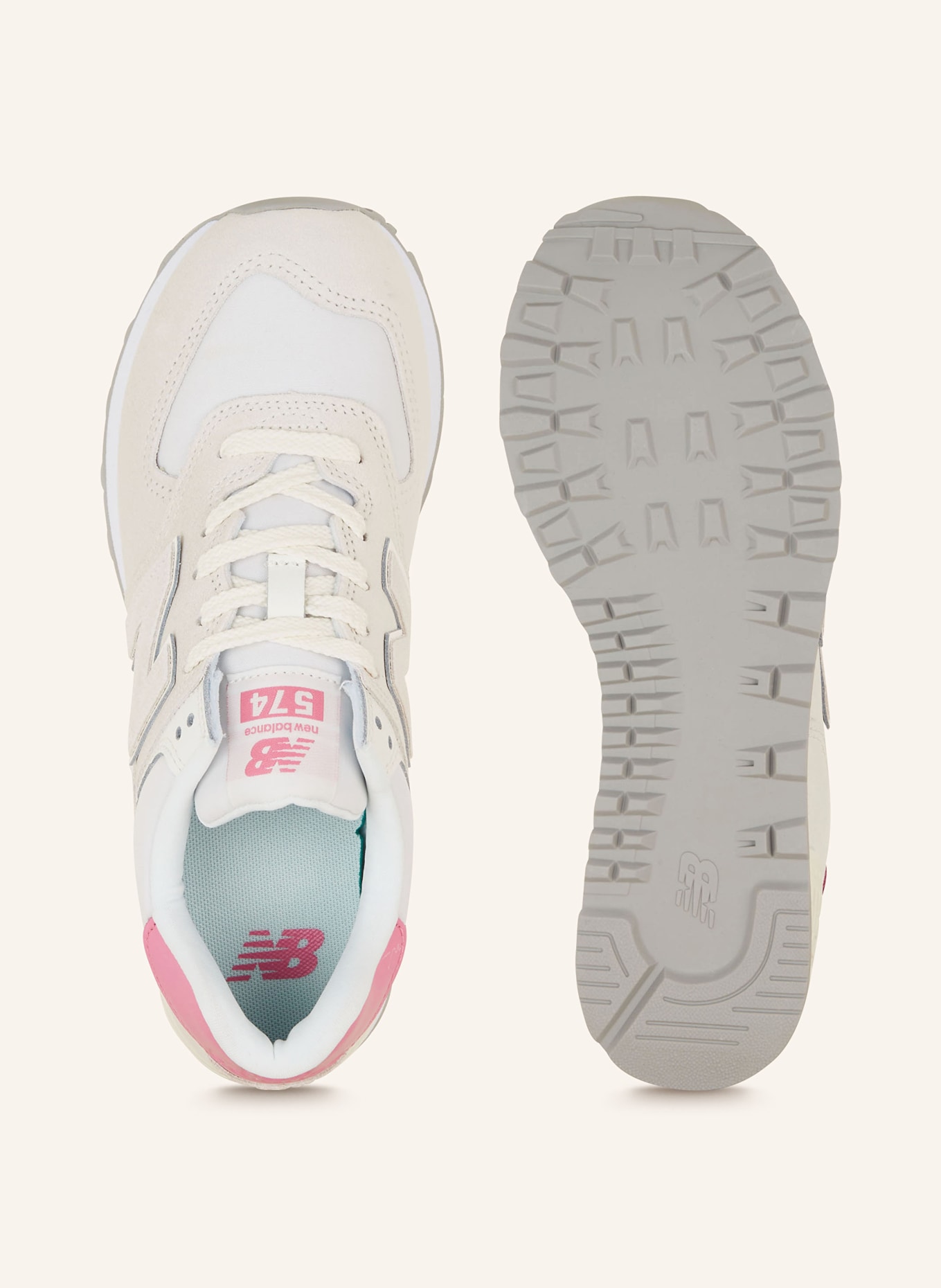 new balance Sneakers 574, Color: CREAM/ PINK (Image 5)