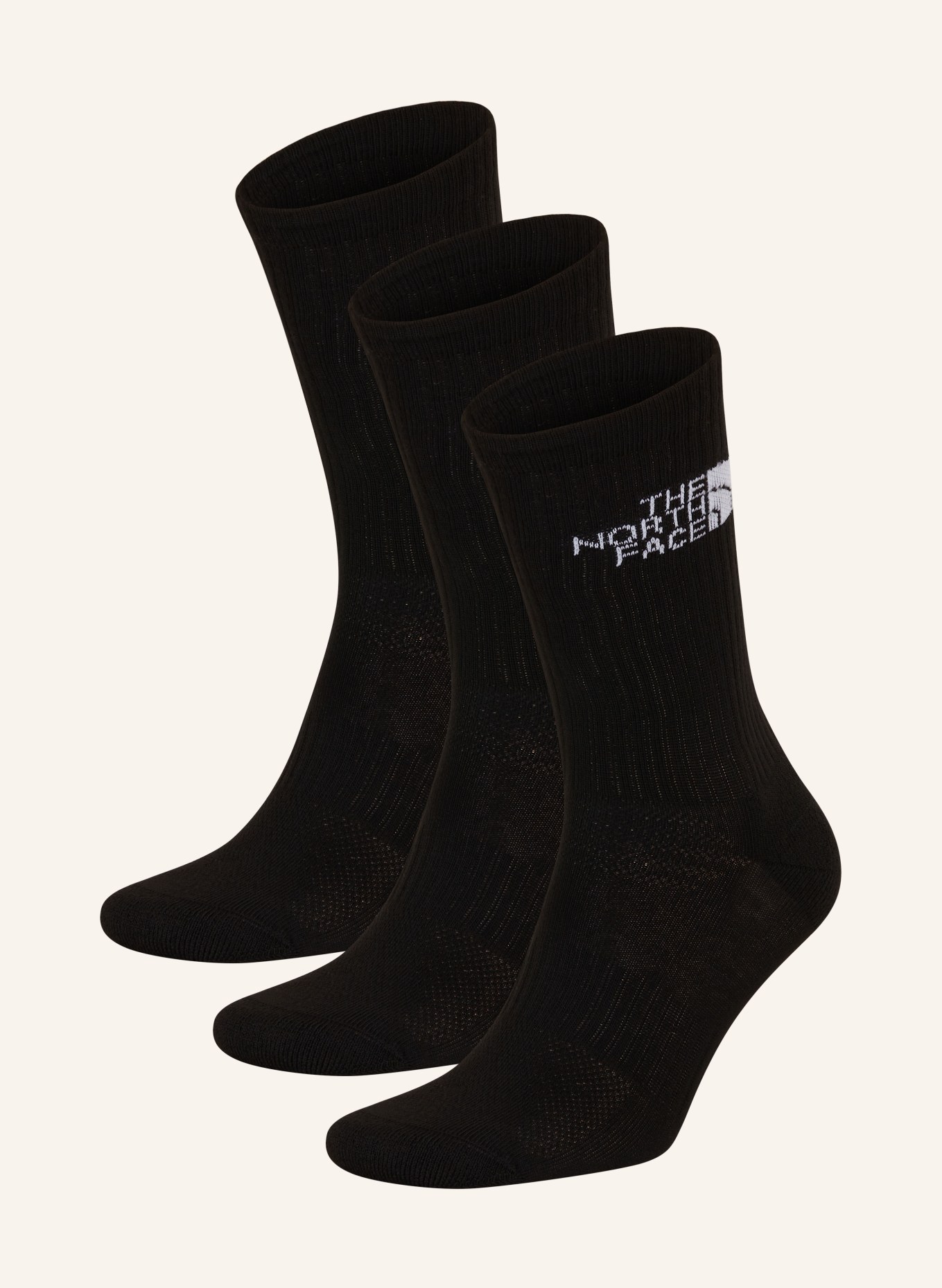 THE NORTH FACE 3er-Pack Sportsocken MULTI SPORT CUSH CREW: JK3 TNF BLACK